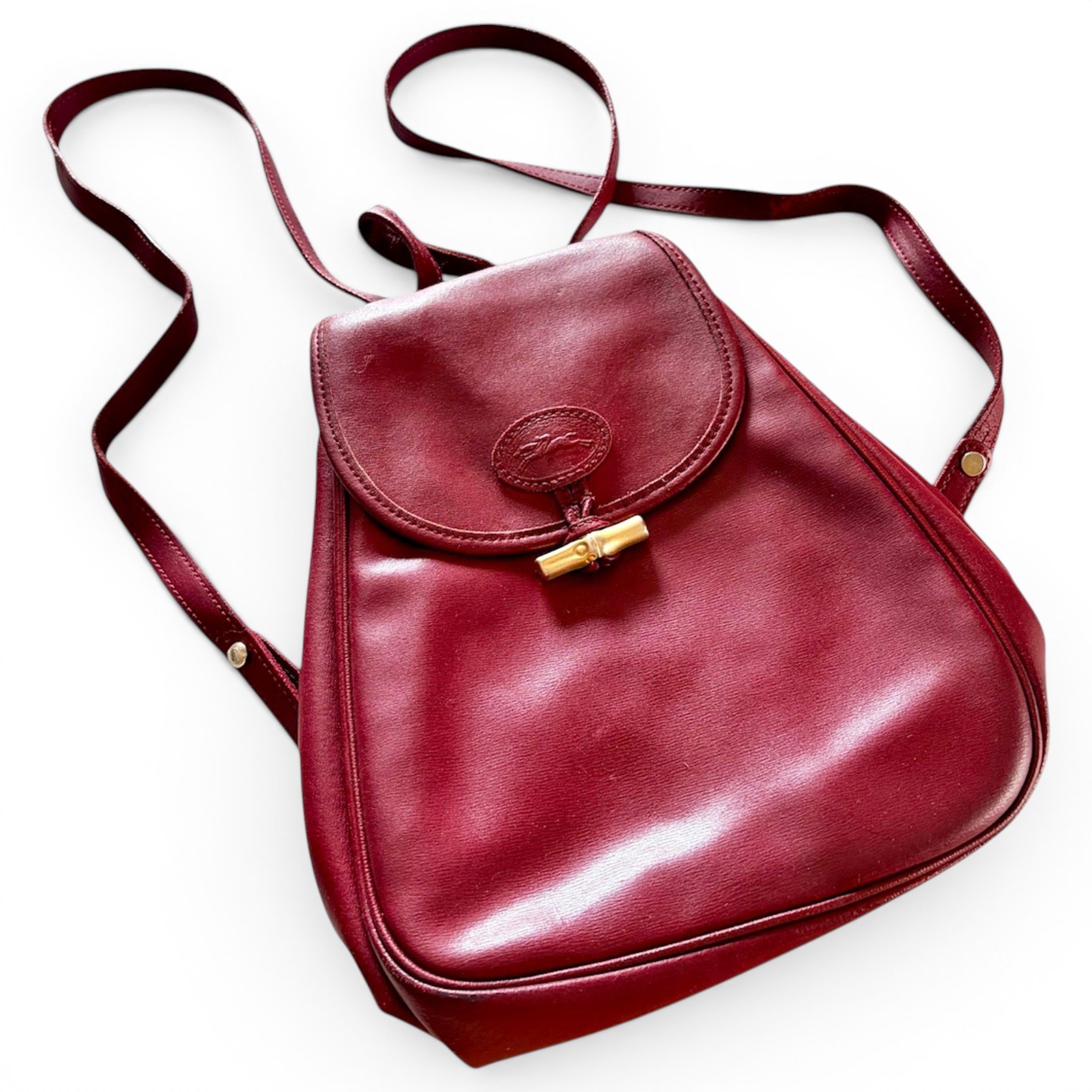 Leather backpack