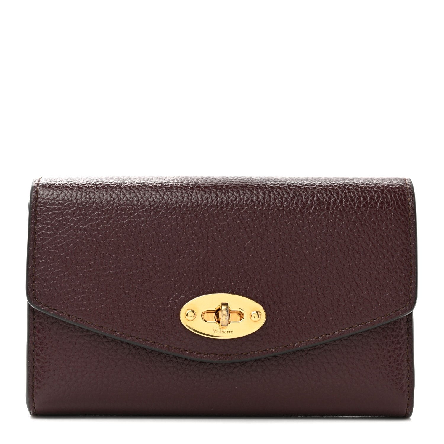 Mulberry Classic Grain Medium Darley Wallet Oxblood
