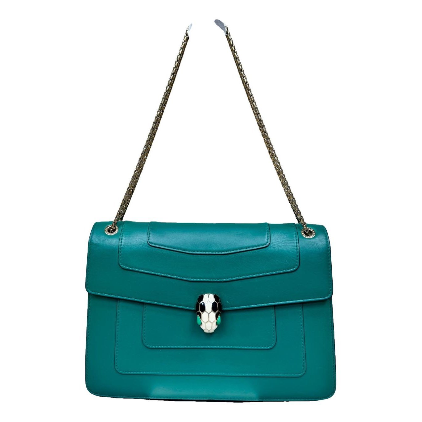 Serpenti leather handbag