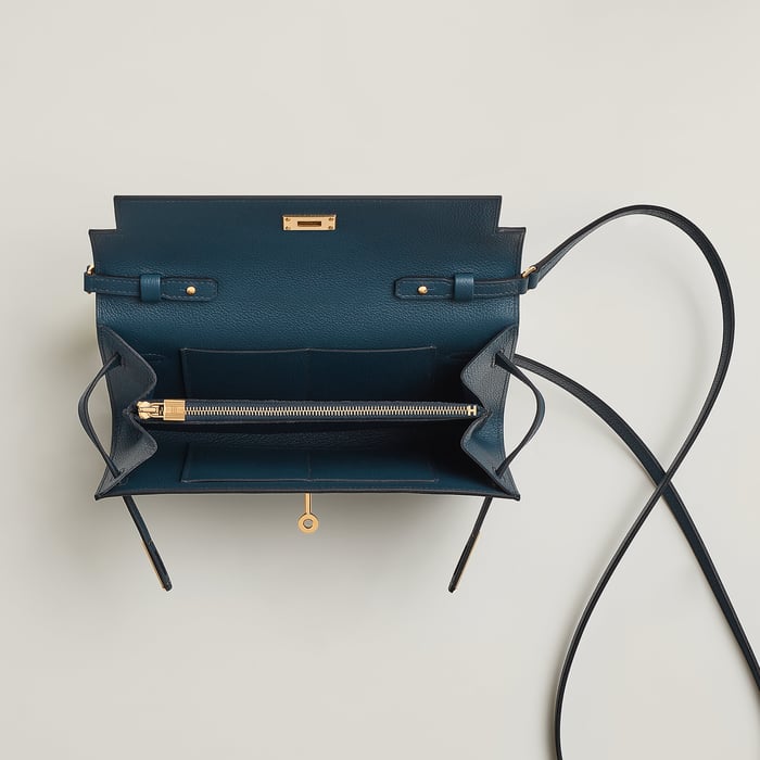 Bleu De Prusse Kelly Classique to Go Wallet
