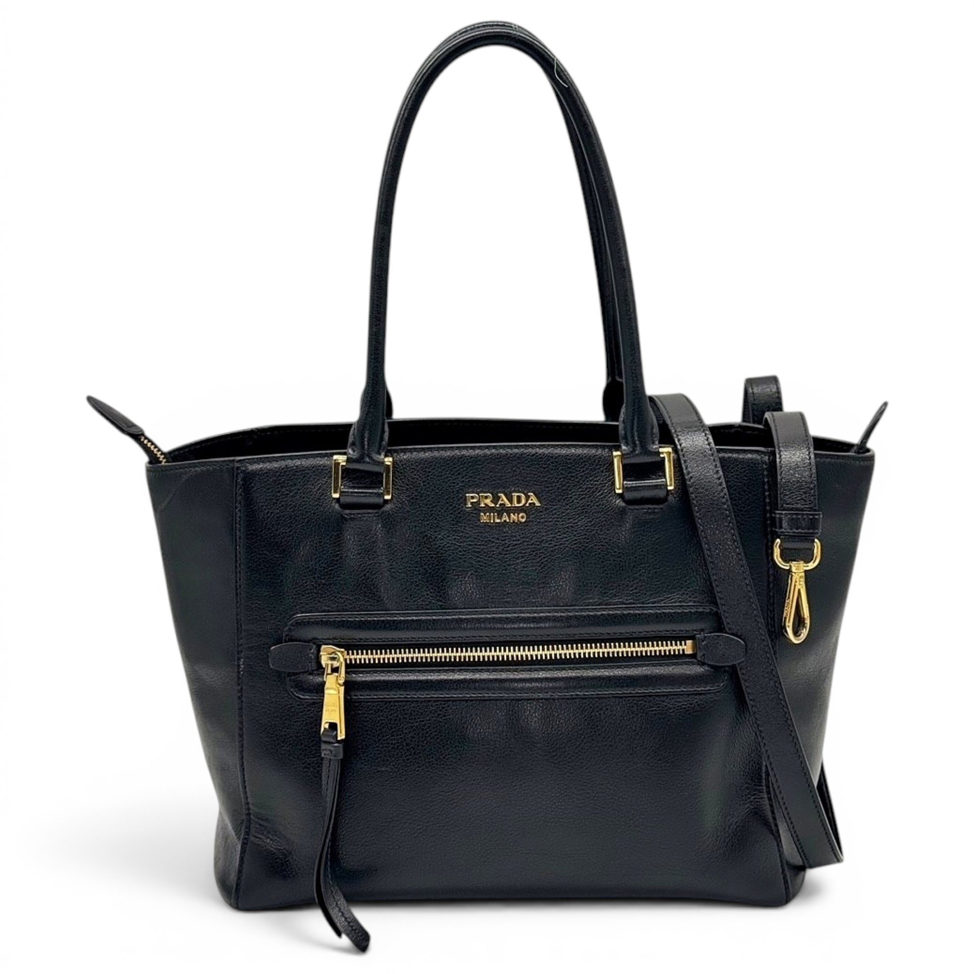 Leather tote