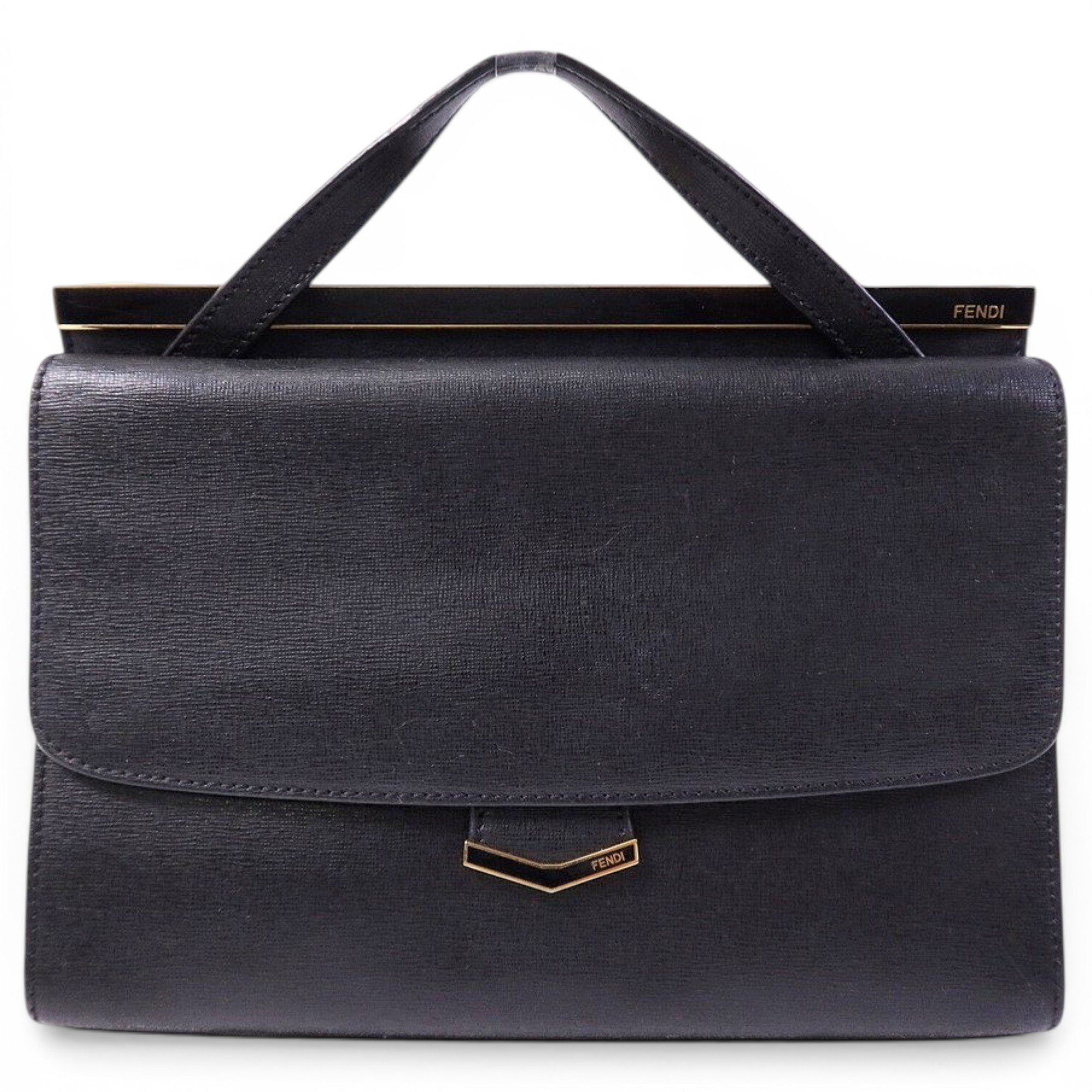 Kan I Logo leather handbag