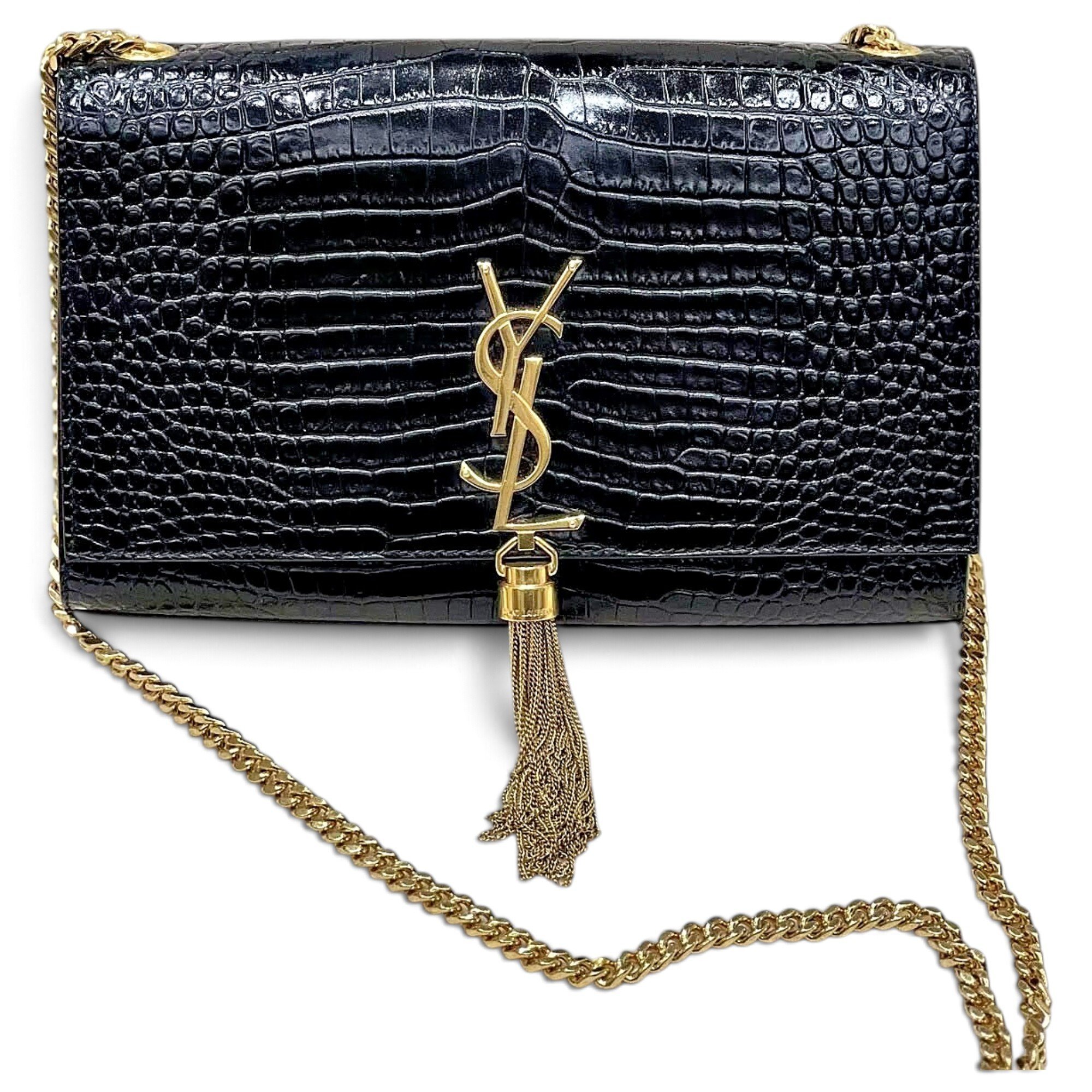 Kate monogramme leather clutch bag