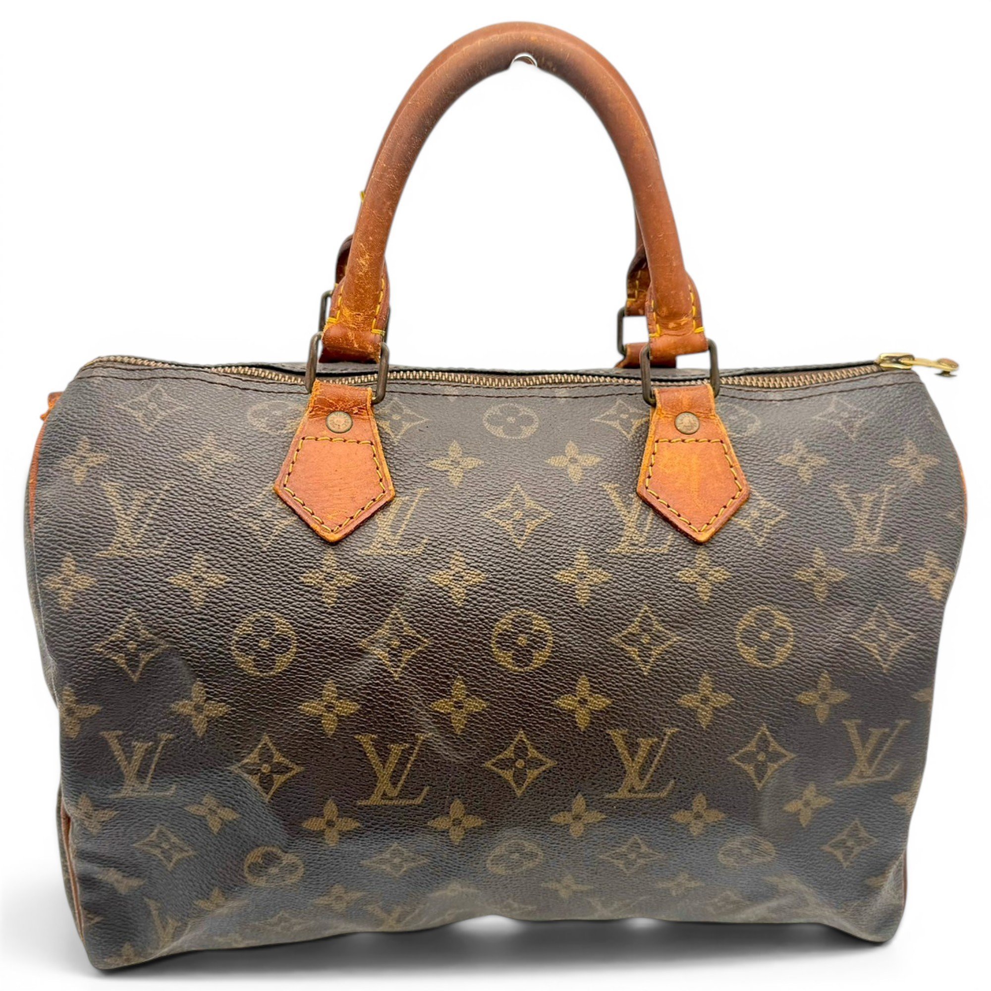 Speedy leather handbag