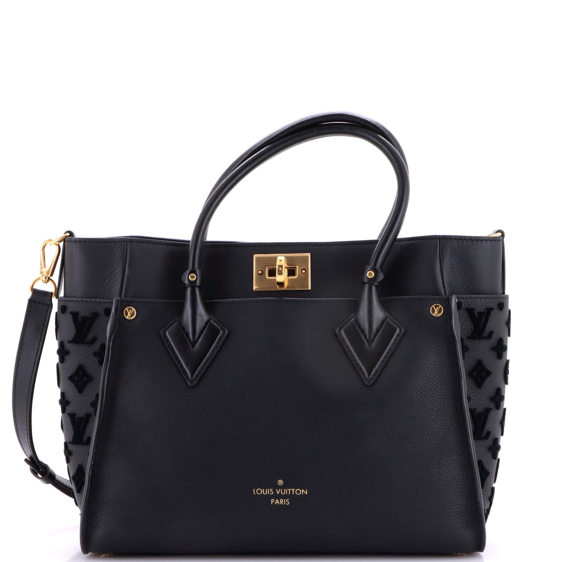 Louis Vuitton On My Side Tote Monogram Tuffetage Leather MM
