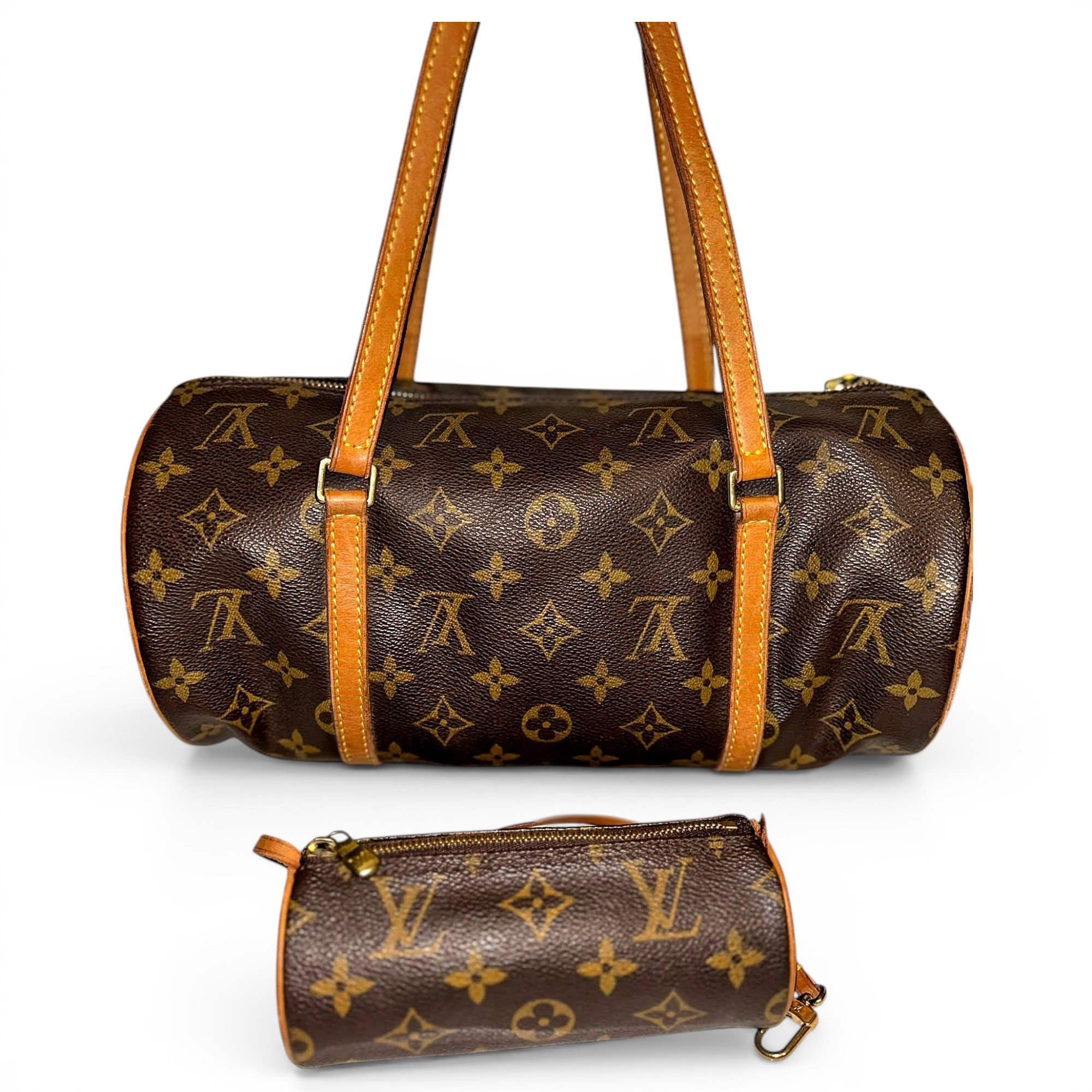 Papillon leather handbag