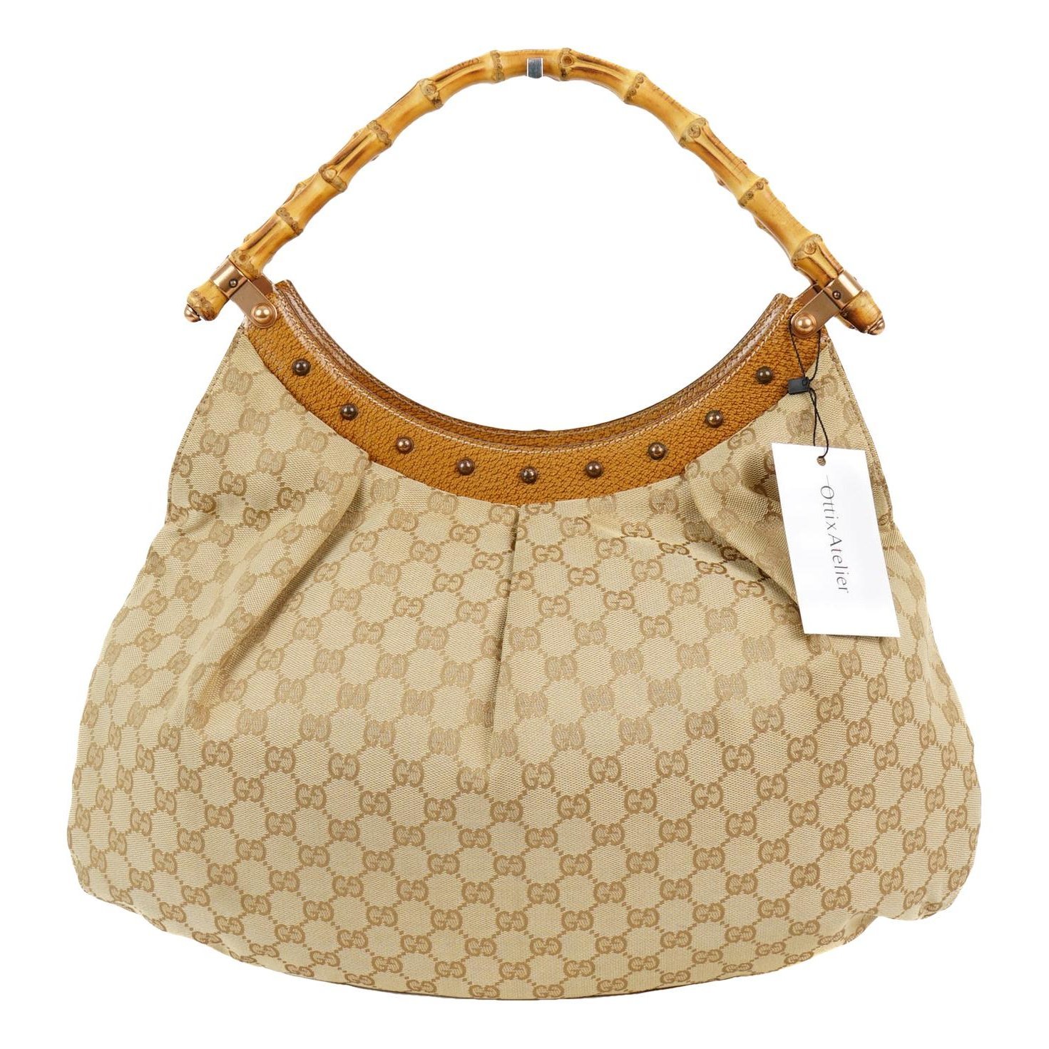 Vintage Bamboo Hobo leather handbag