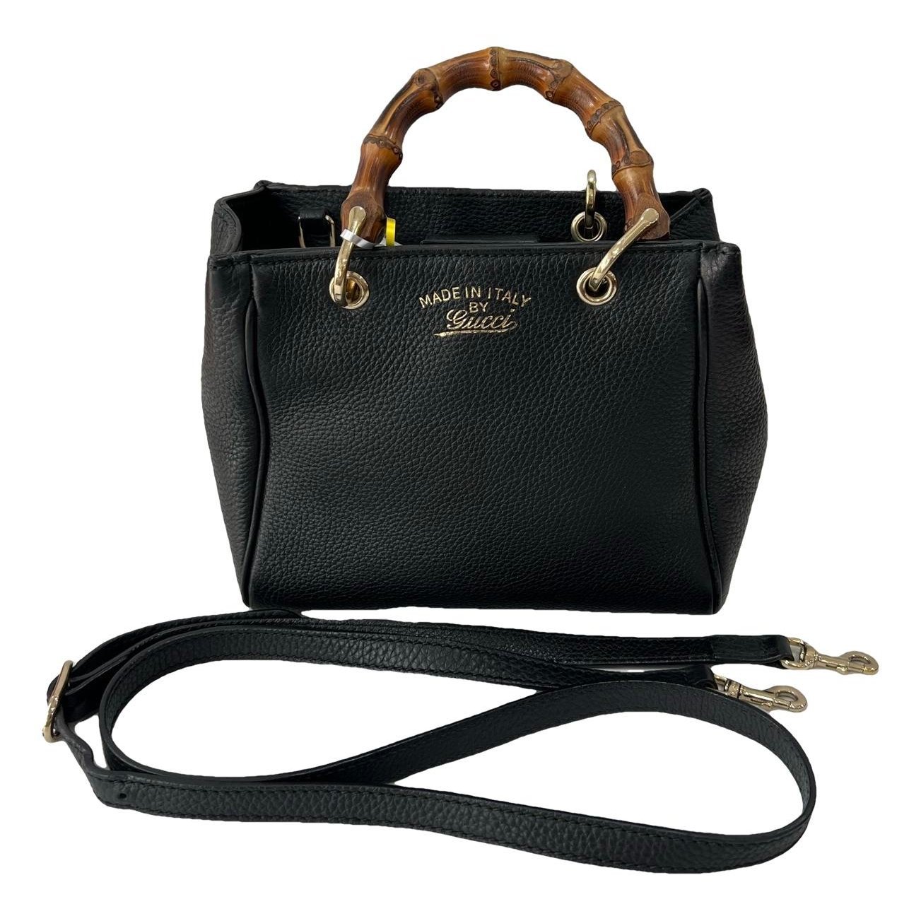 Bamboo leather handbag