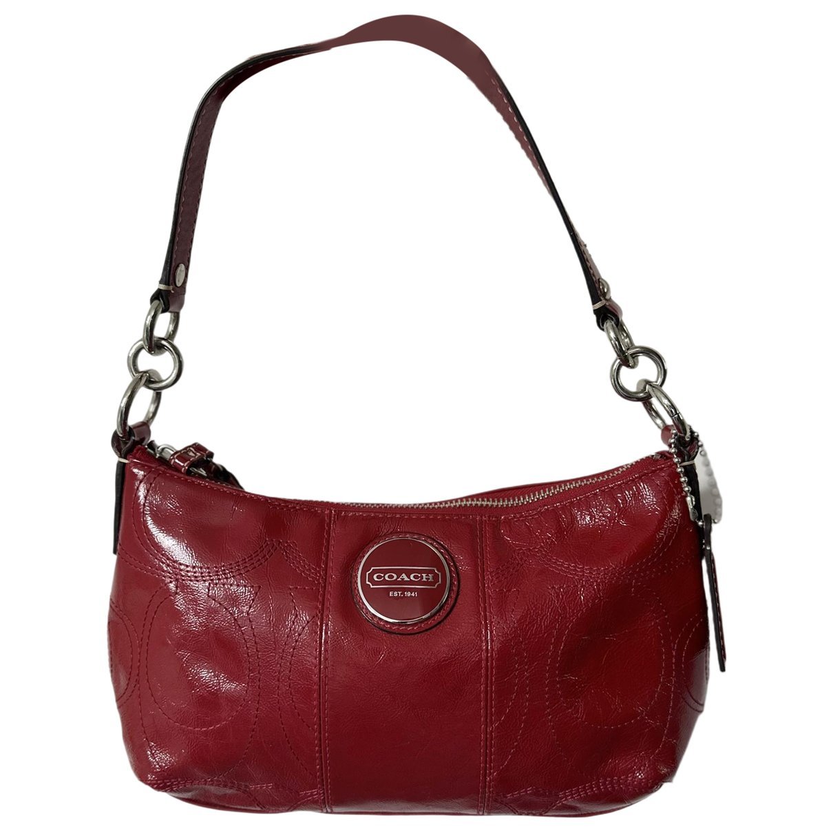 Patent leather handbag