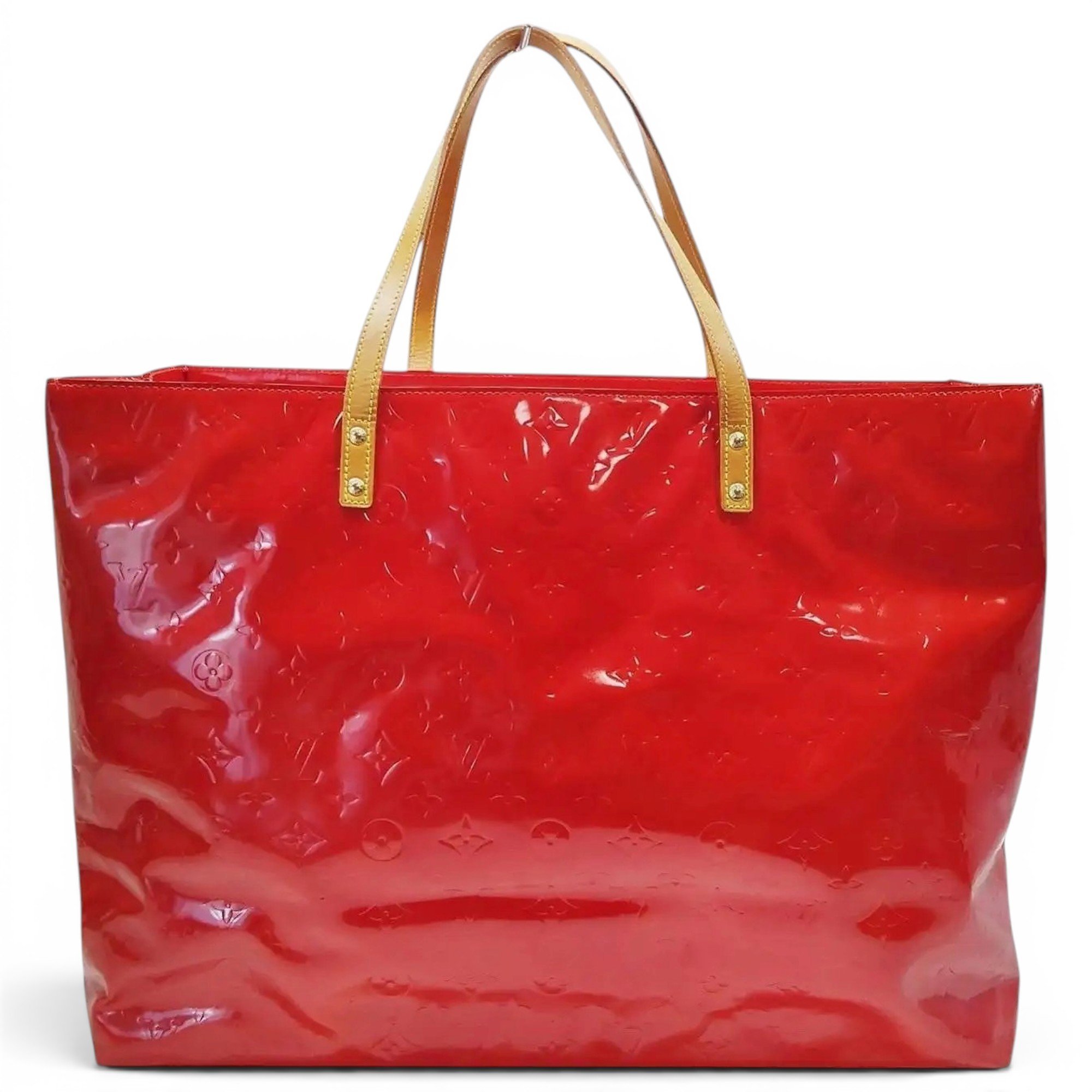 Houston patent leather tote