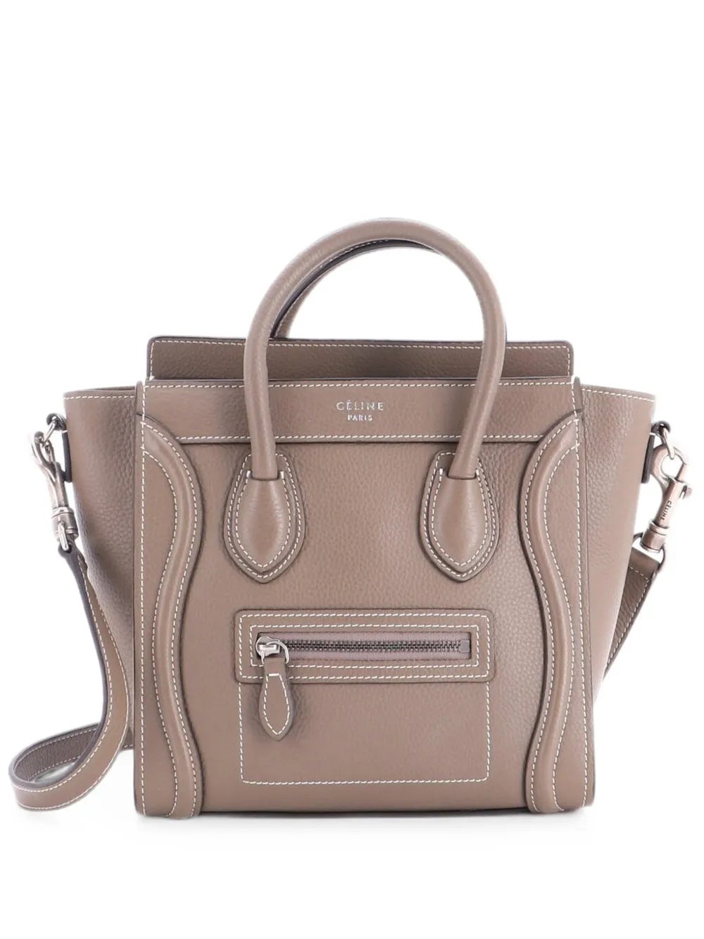 Luggage Bag Grainy Leather Nano crossbody bag