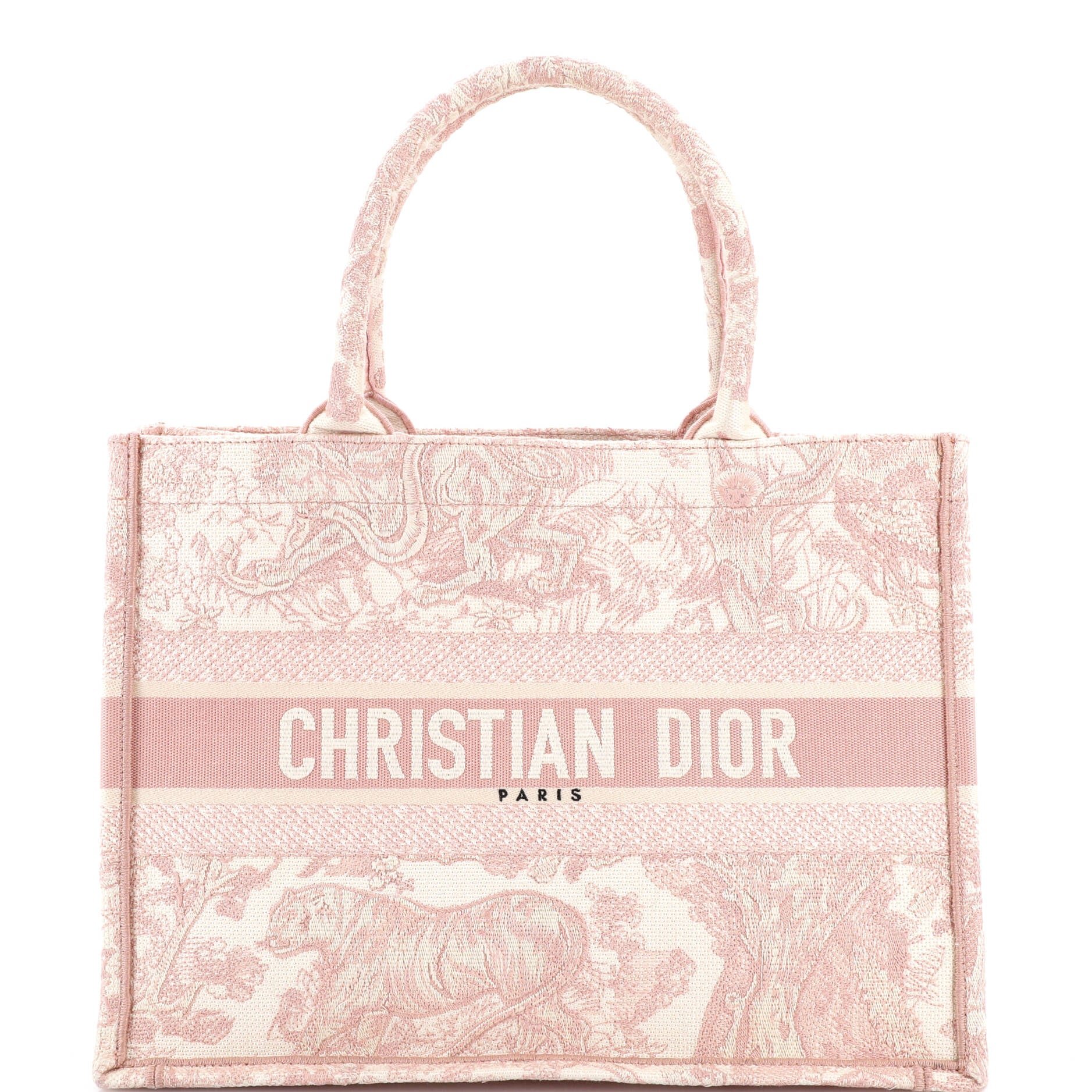 Dior Book Tote Embroidered Canvas Medium