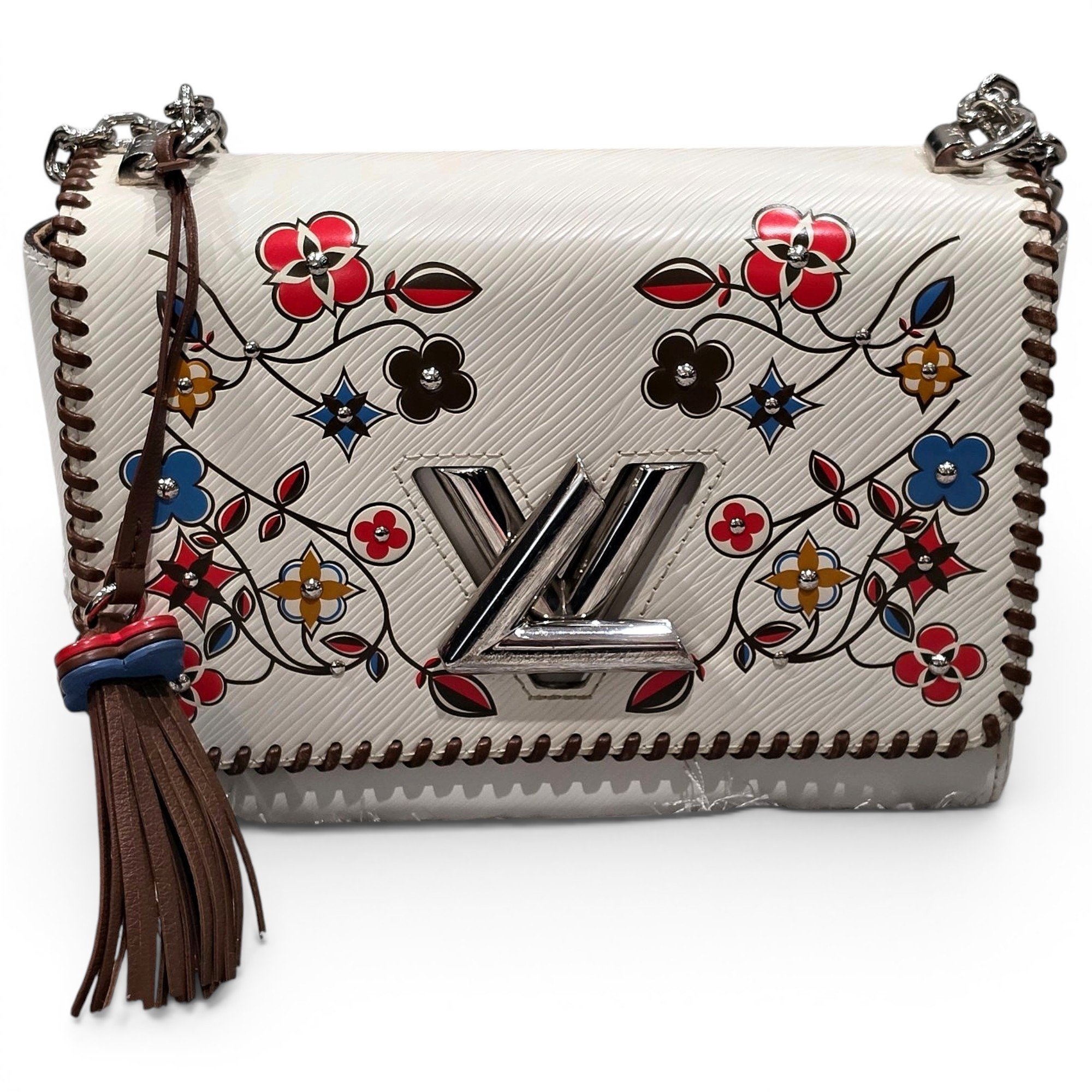 Twist leather handbag