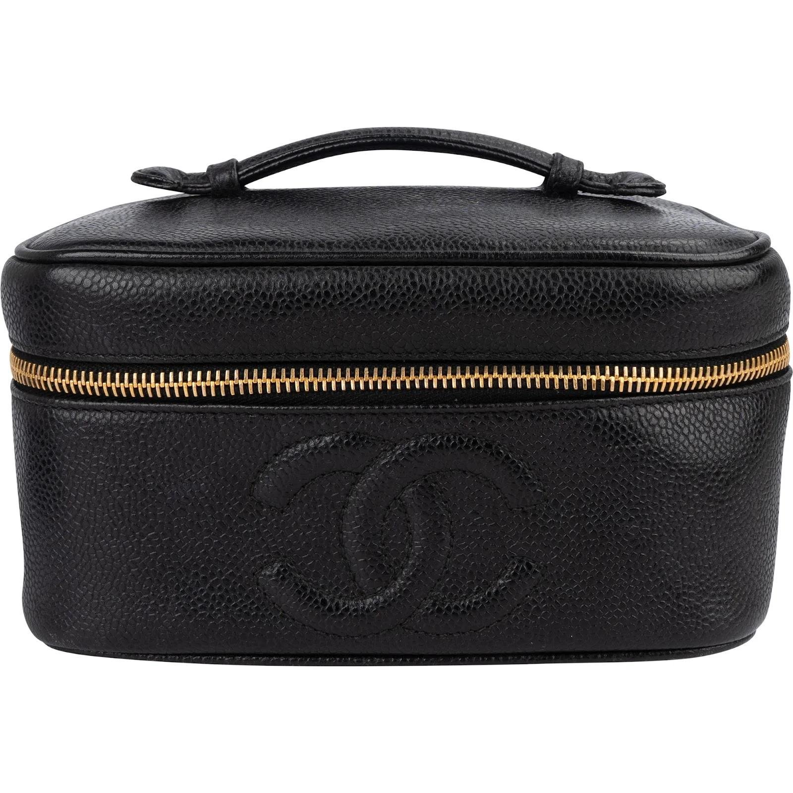 Leather vanity case