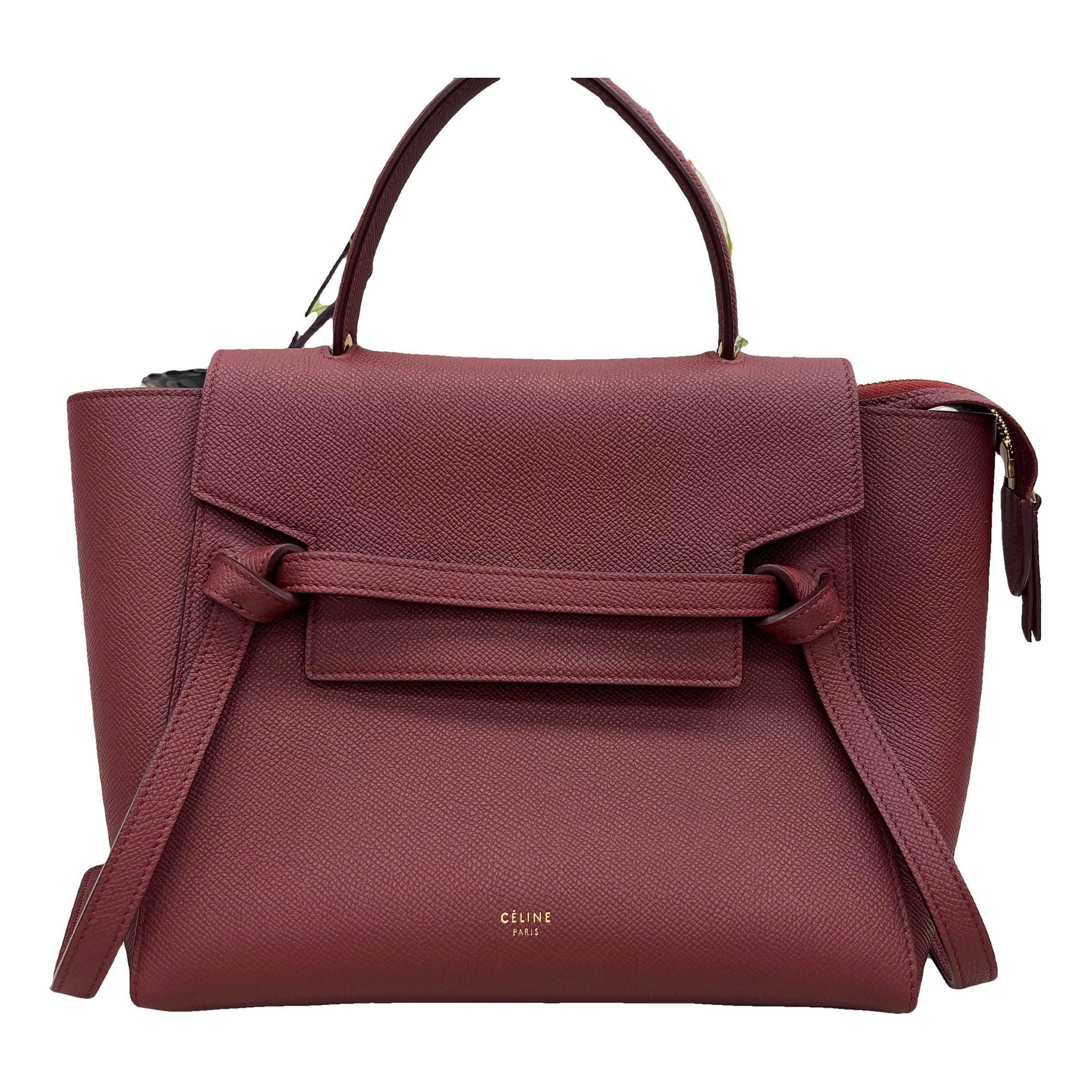 Belt leather handbag