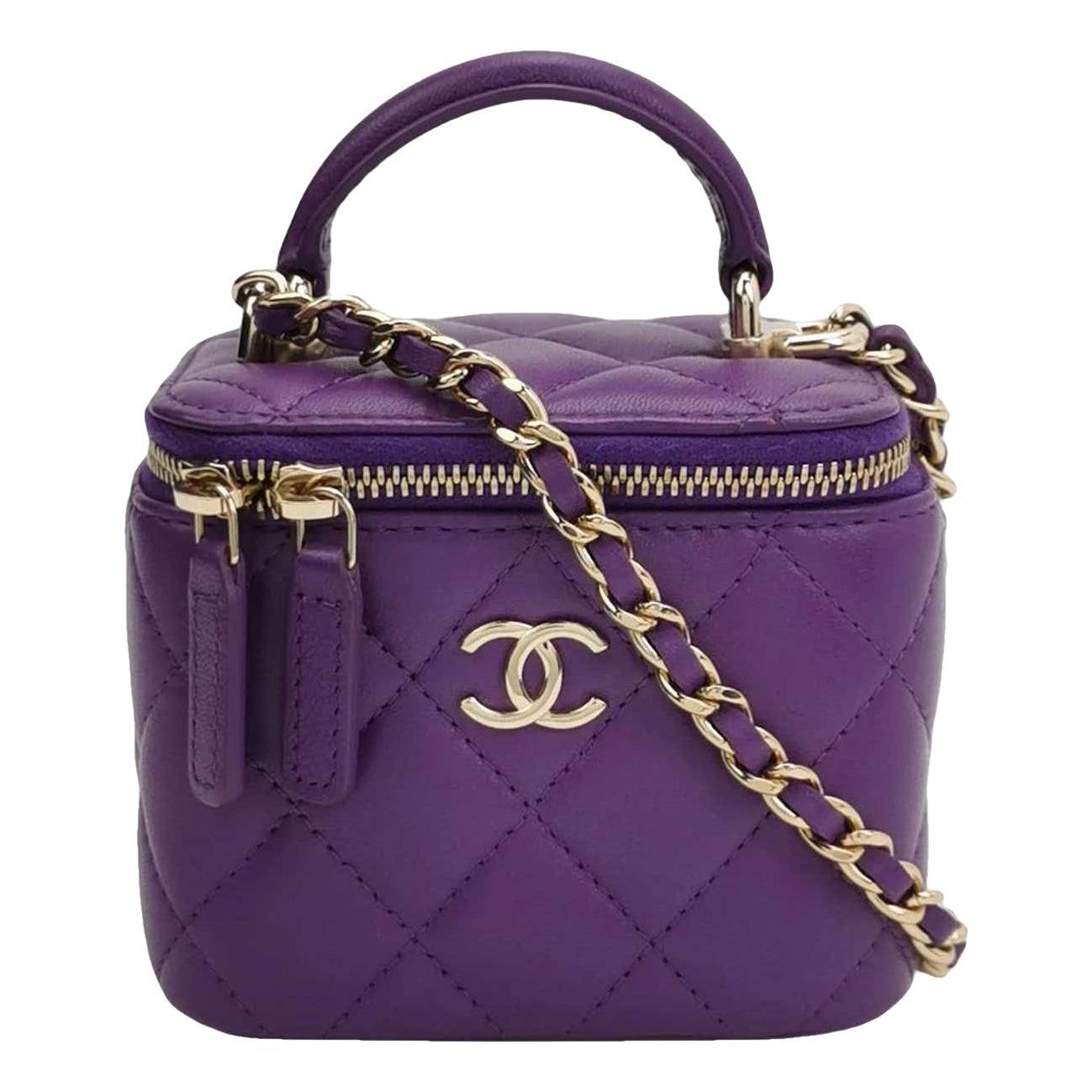 Trendy CC Vanity leather handbag