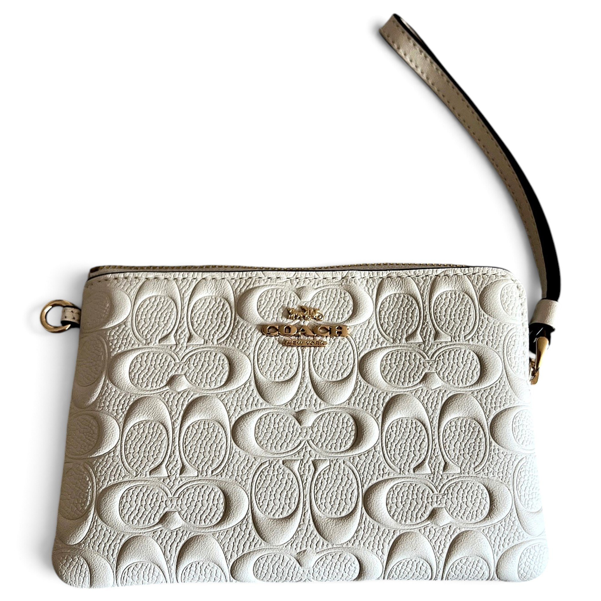 Leather clutch bag