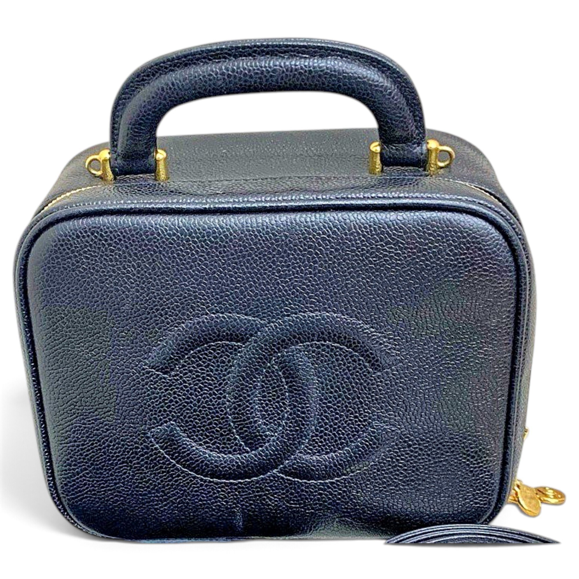 Vanity leather handbag