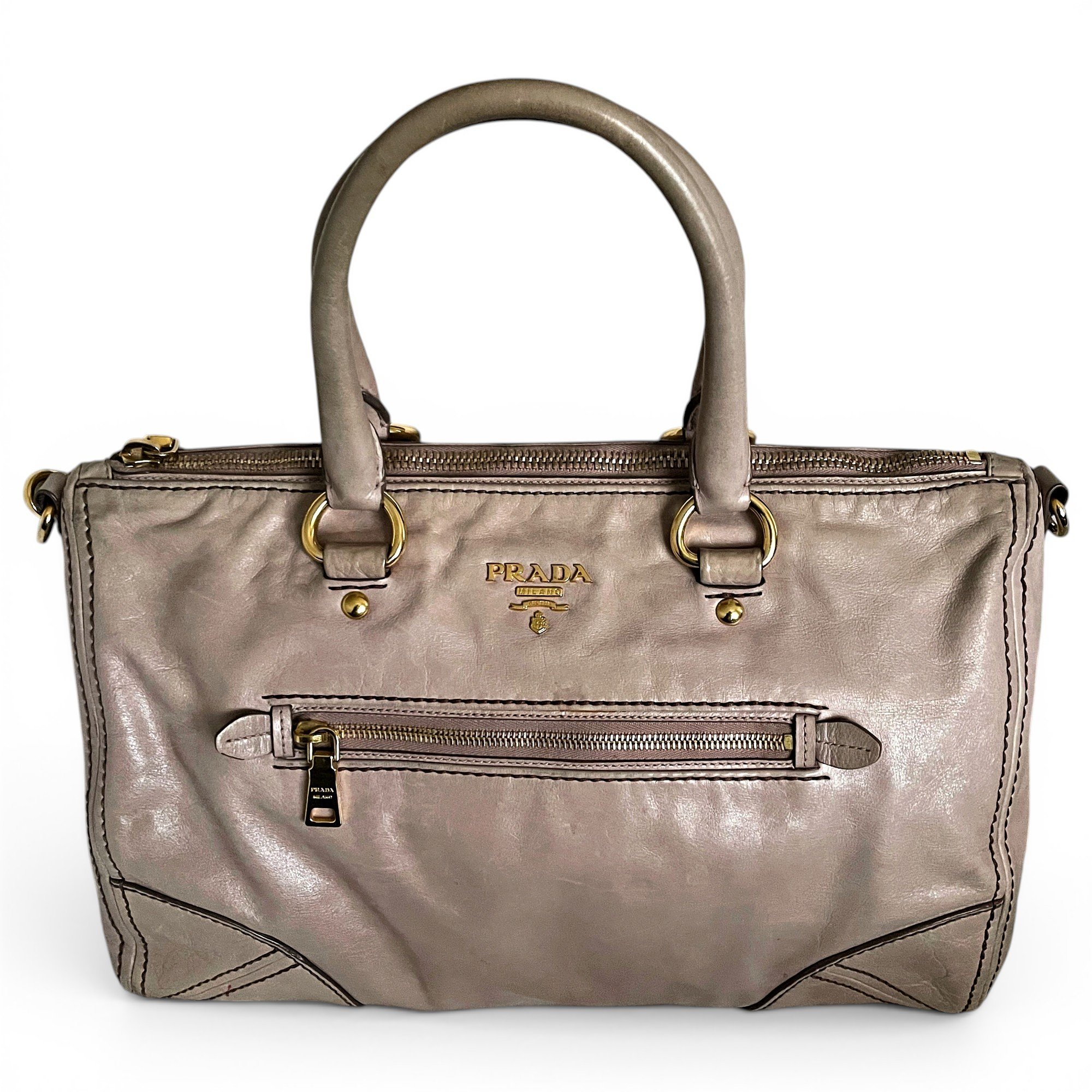 Leather handbag