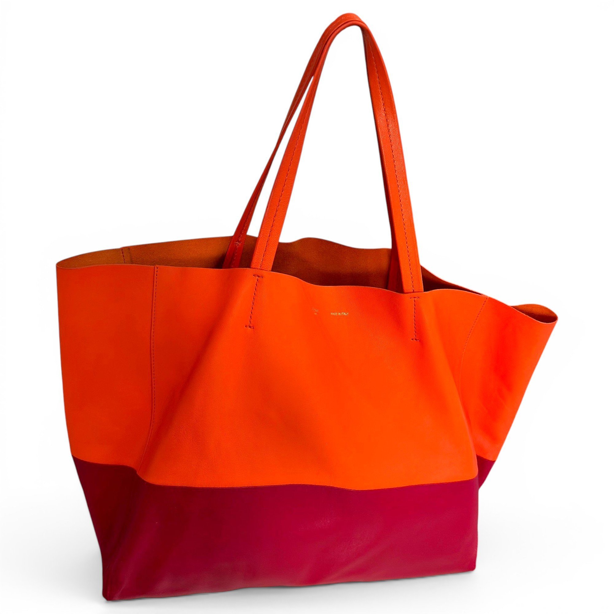 Cabas leather tote