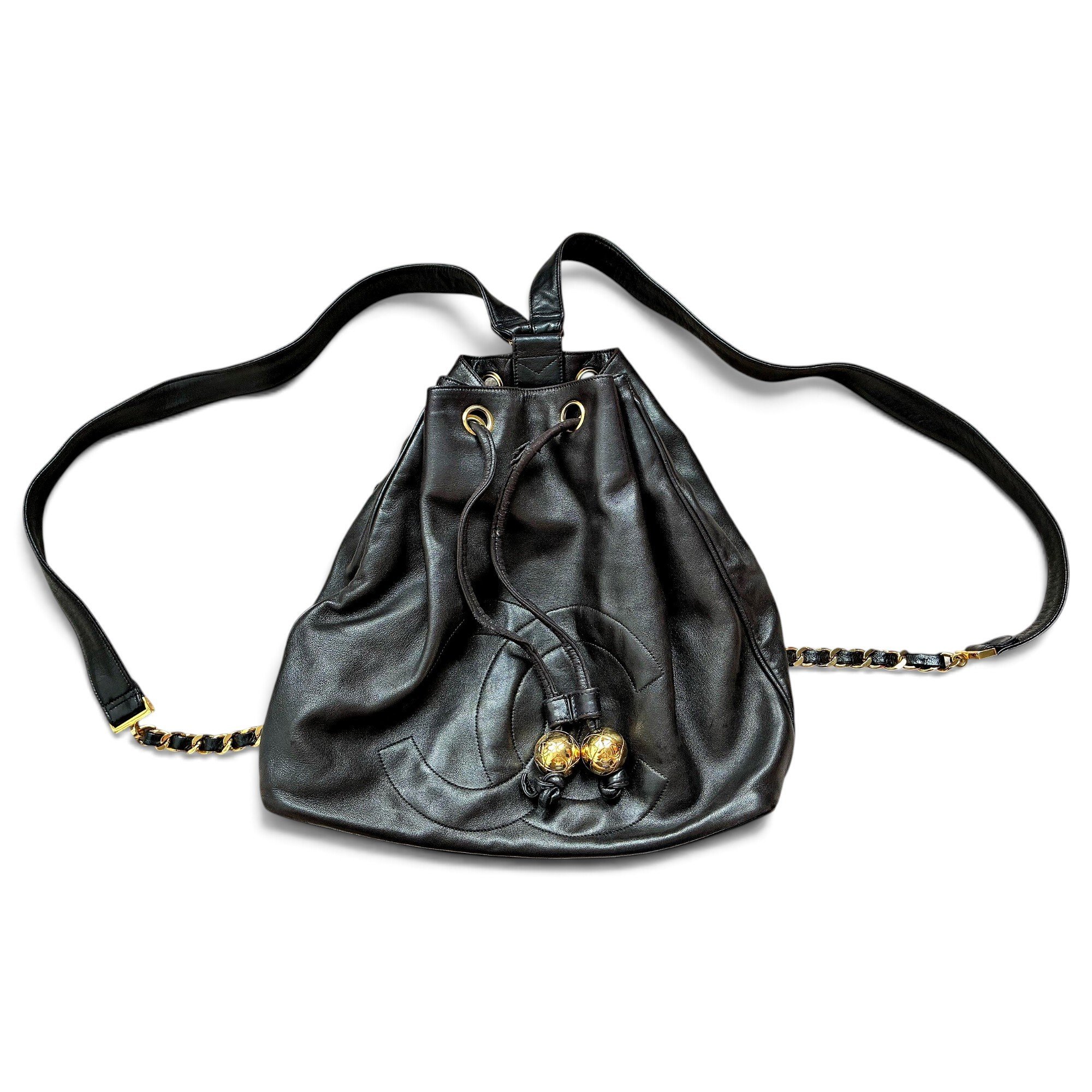 Leather backpack