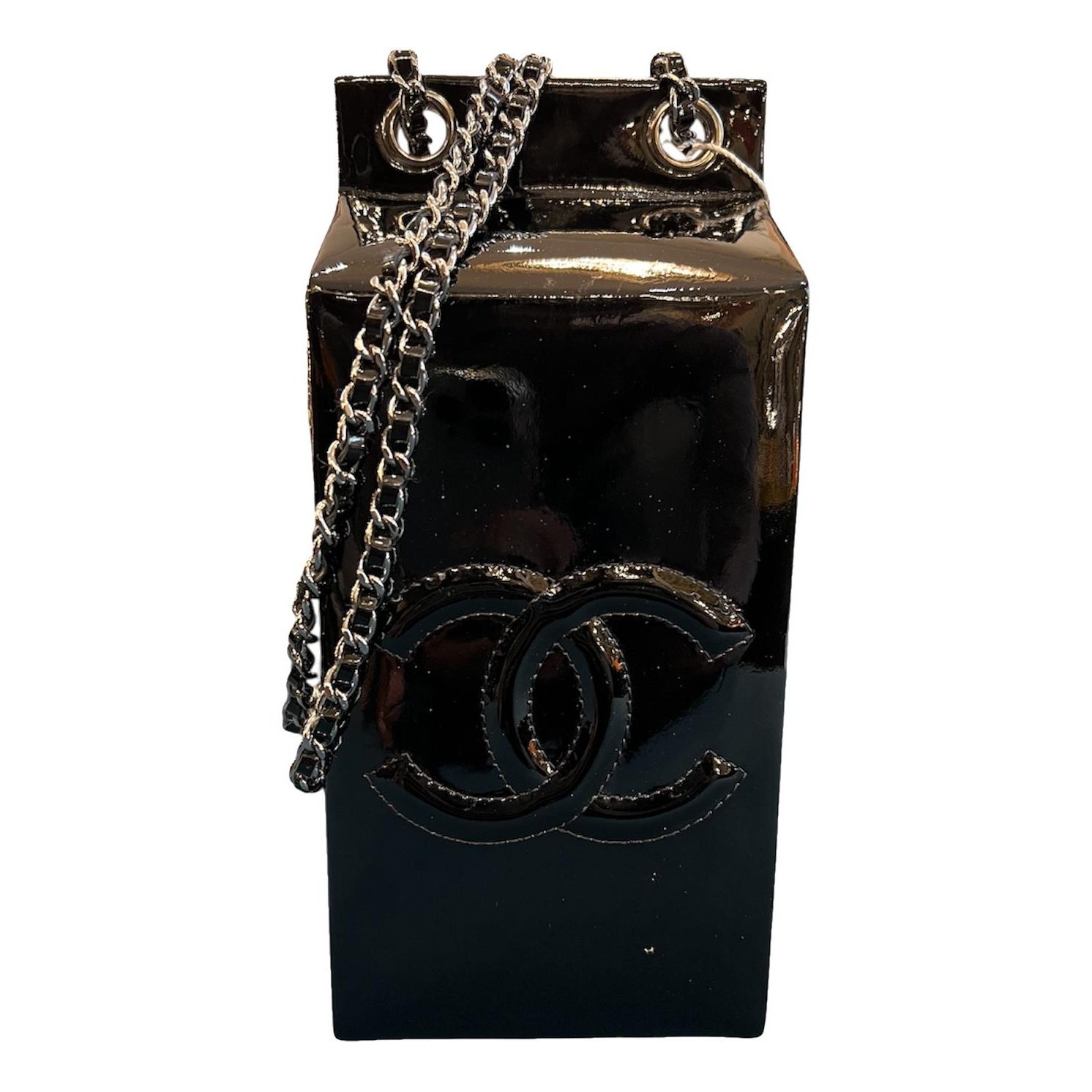 Patent leather handbag