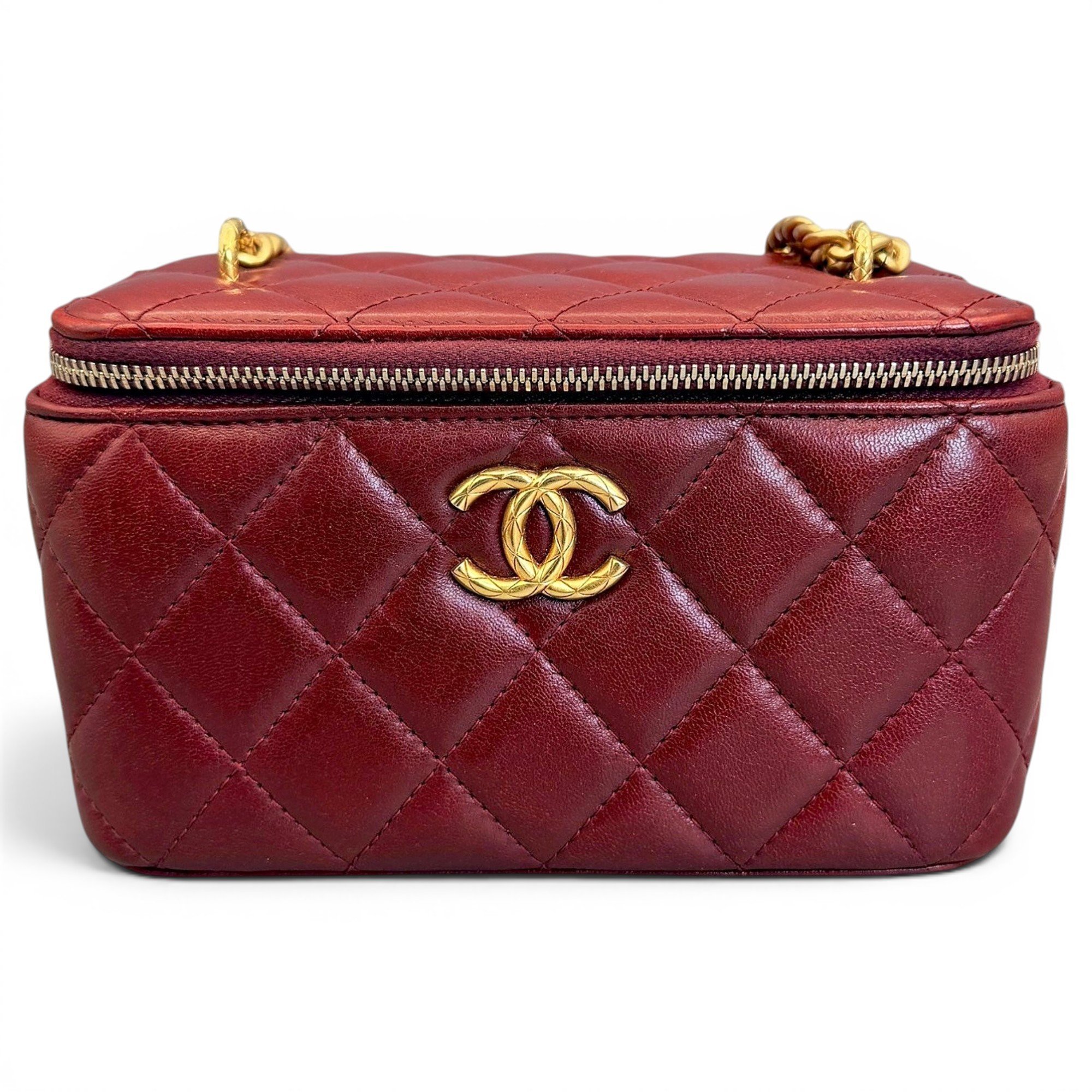 Trendy CC Vanity leather handbag