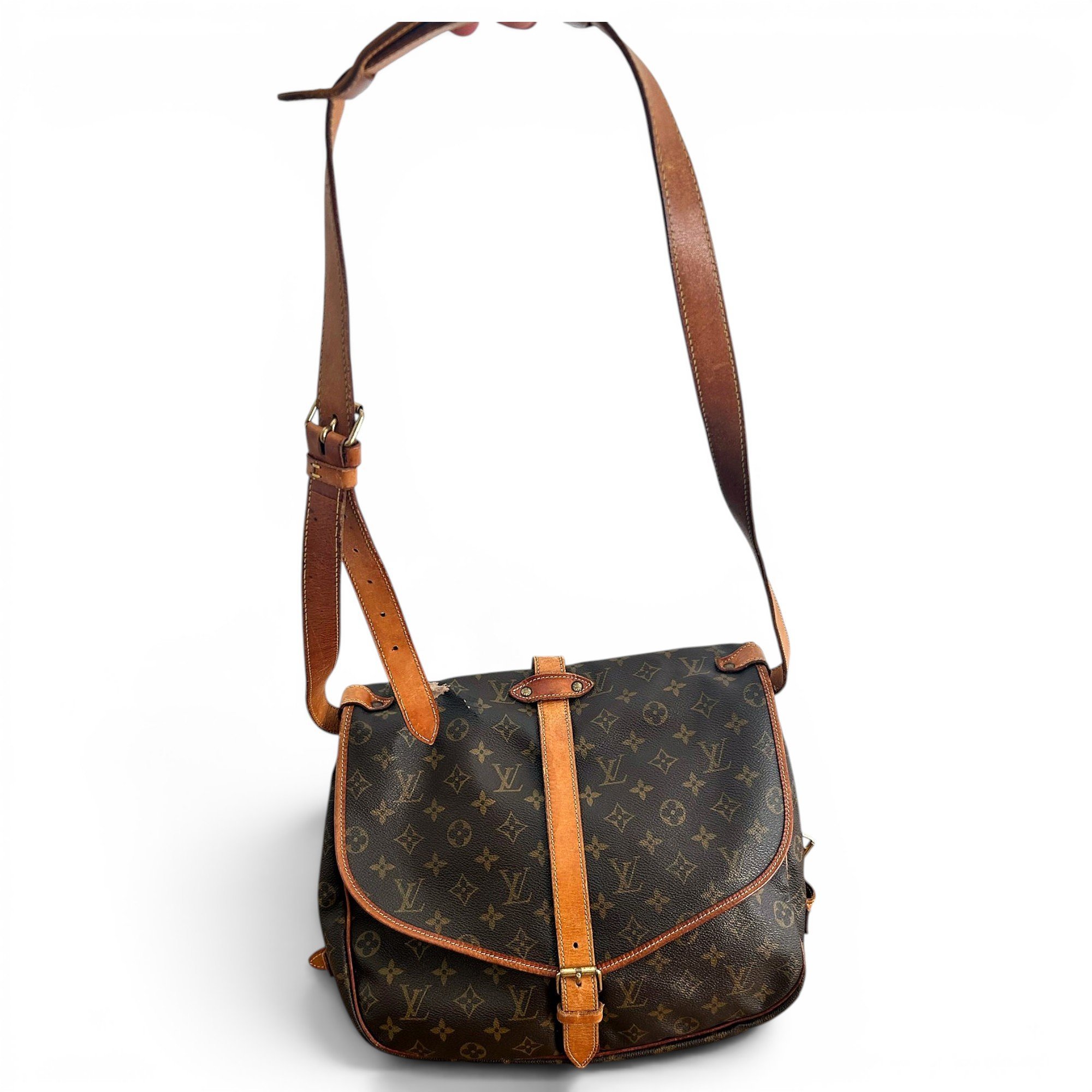 Saumur leather crossbody bag