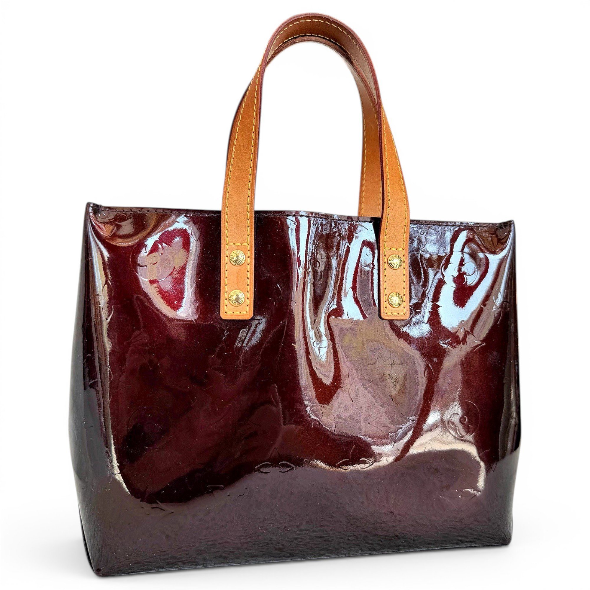 Cosmic blossom leather handbag