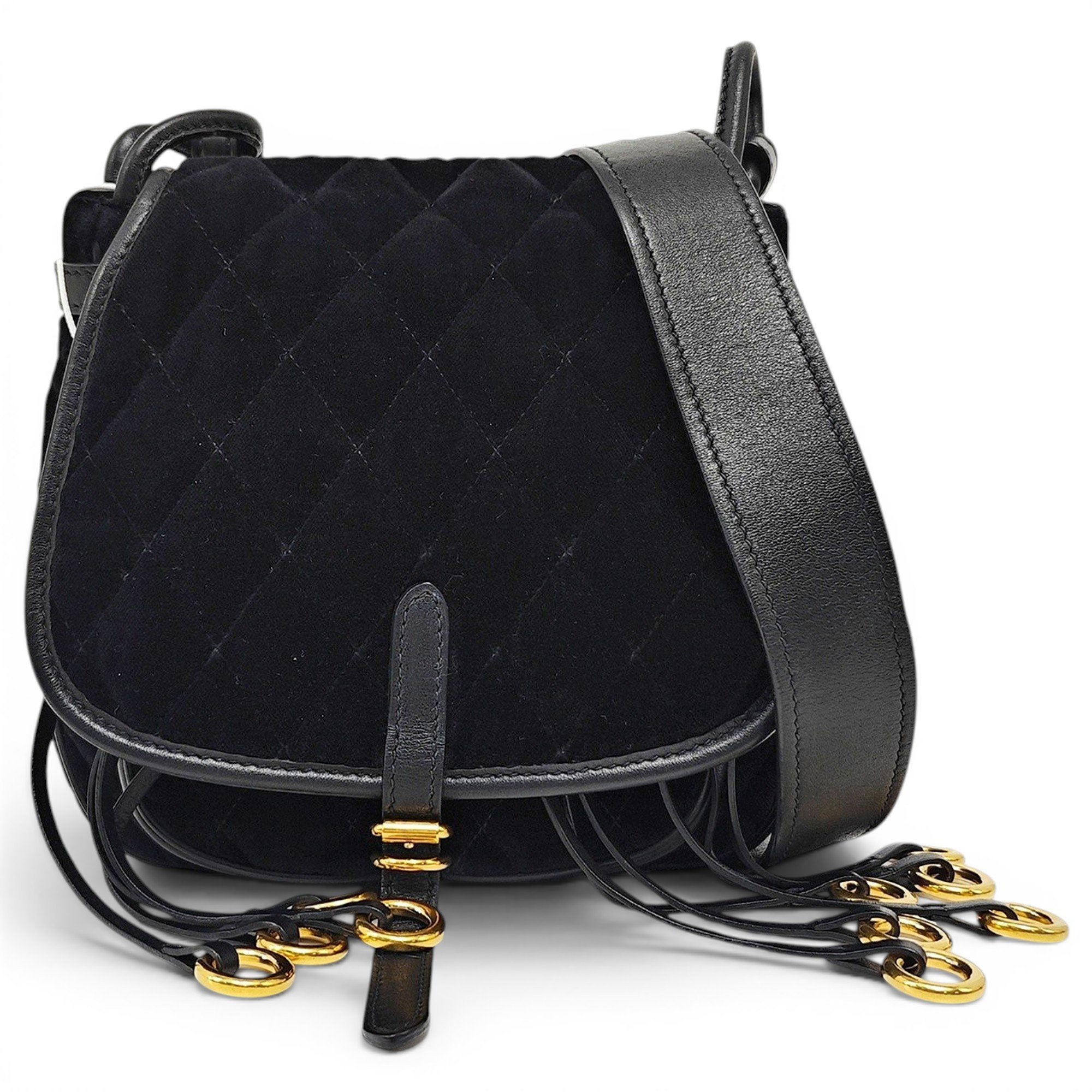 Velvet handbag