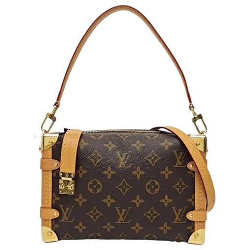 Side Trunk leather crossbody bag