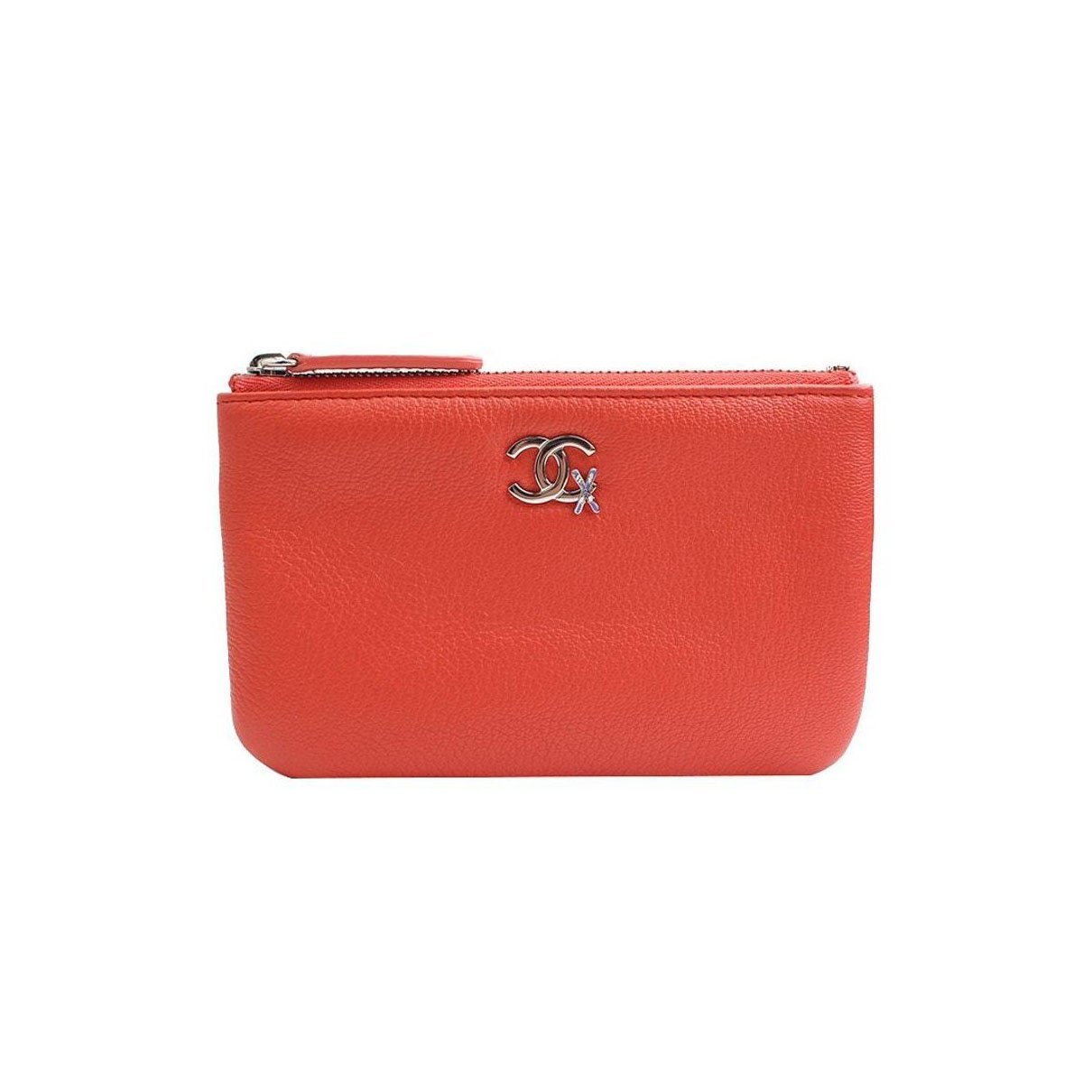 Leather clutch bag