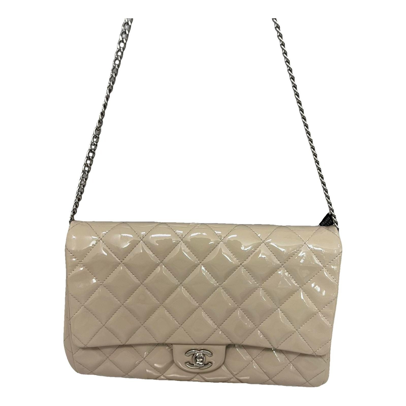 Patent leather handbag