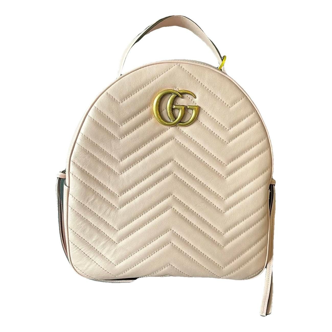 Leather backpack
