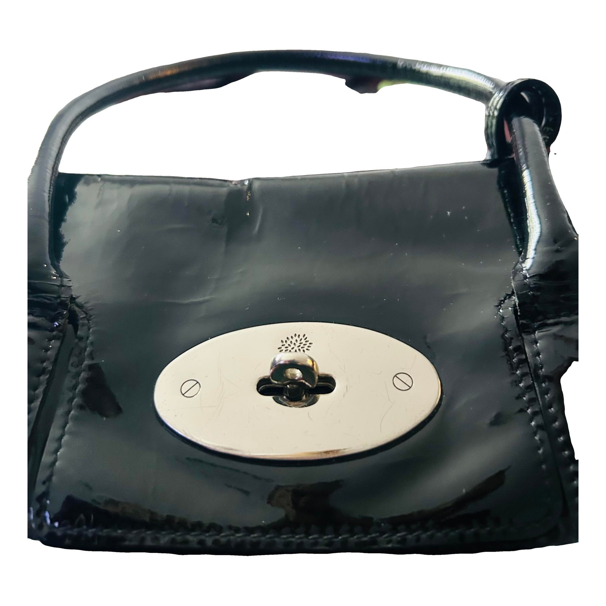 Bayswater patent leather handbag