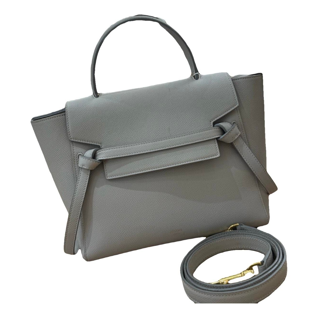 Belt leather handbag