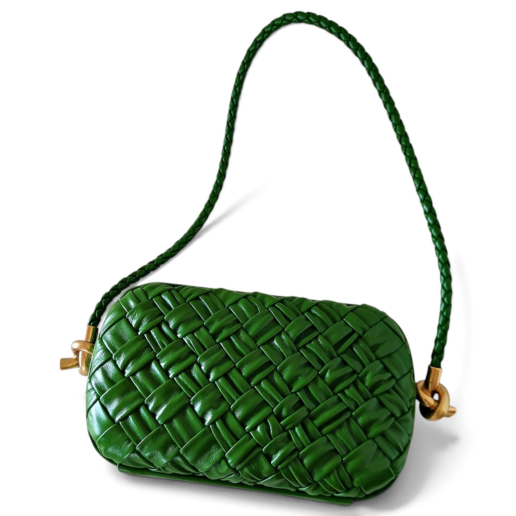 Knot leather handbag