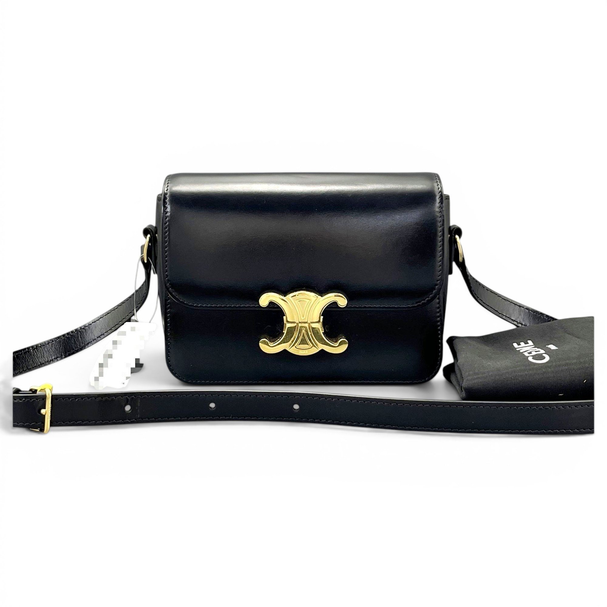 Triomphe leather handbag