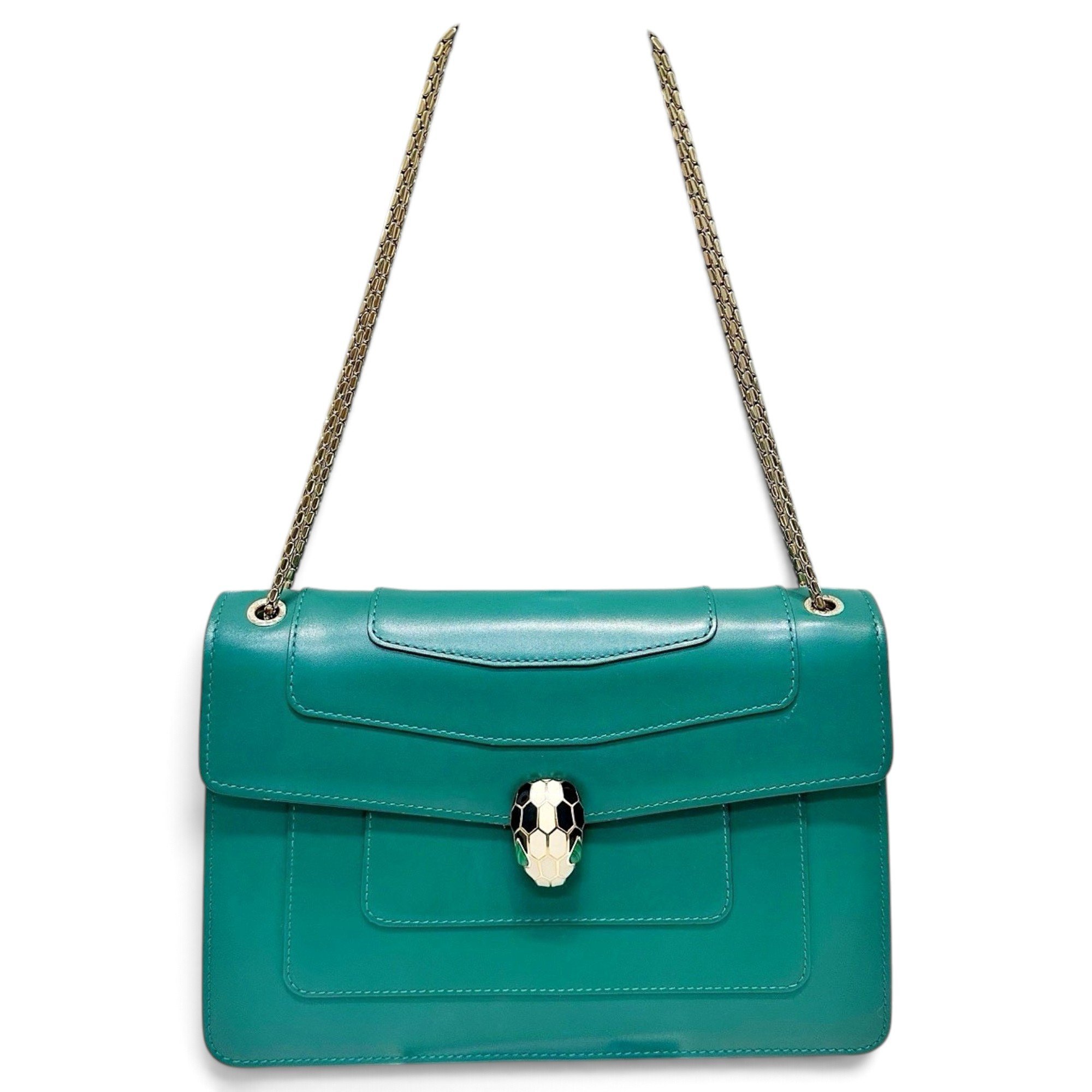 Serpenti leather handbag
