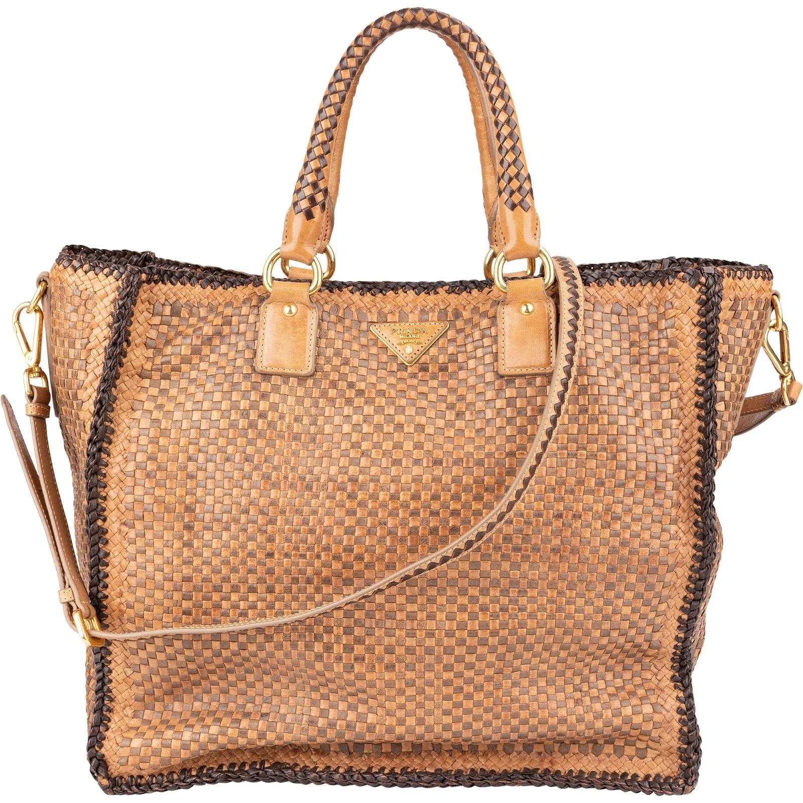 Madras leather crossbody bag