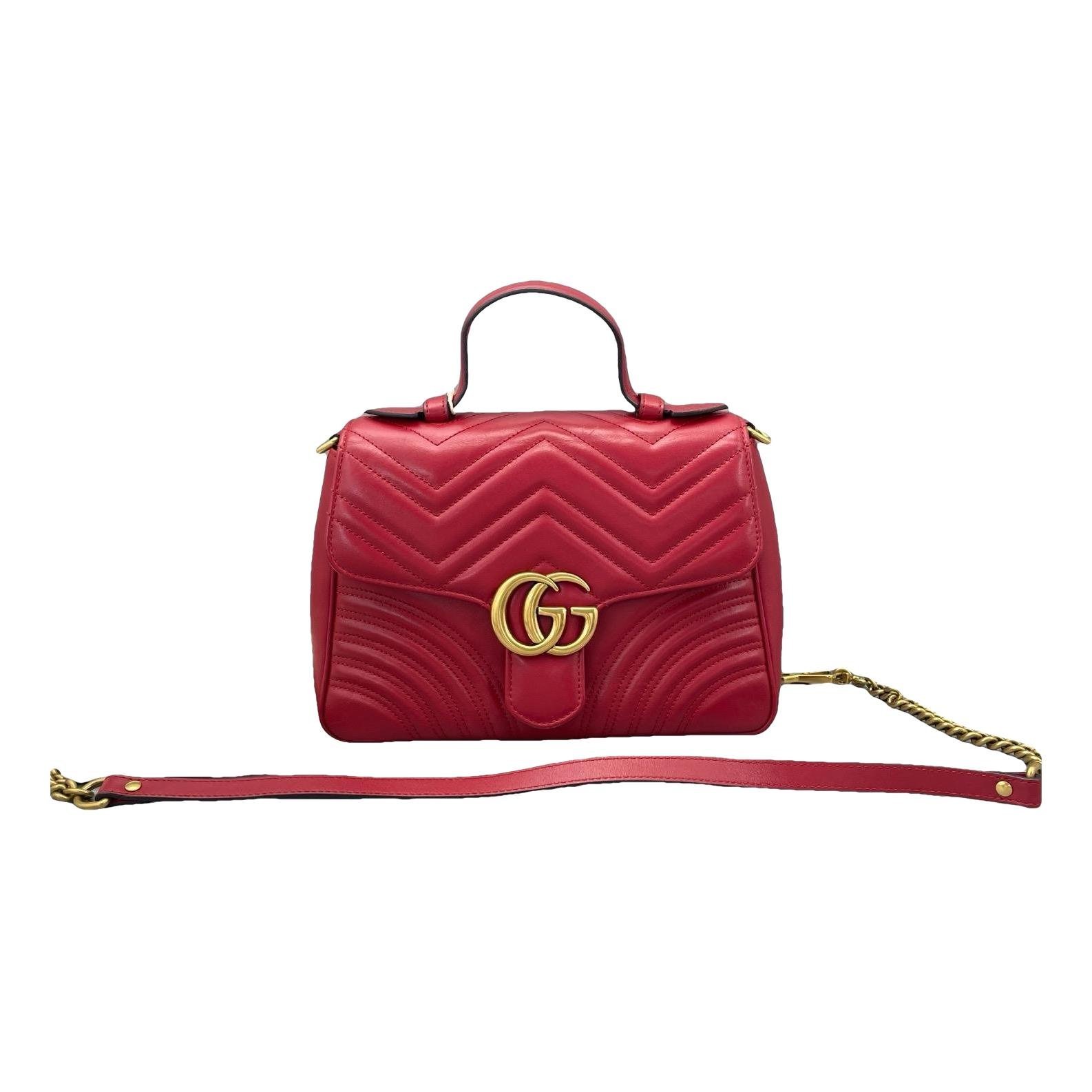GG Marmont Flap leather handbag