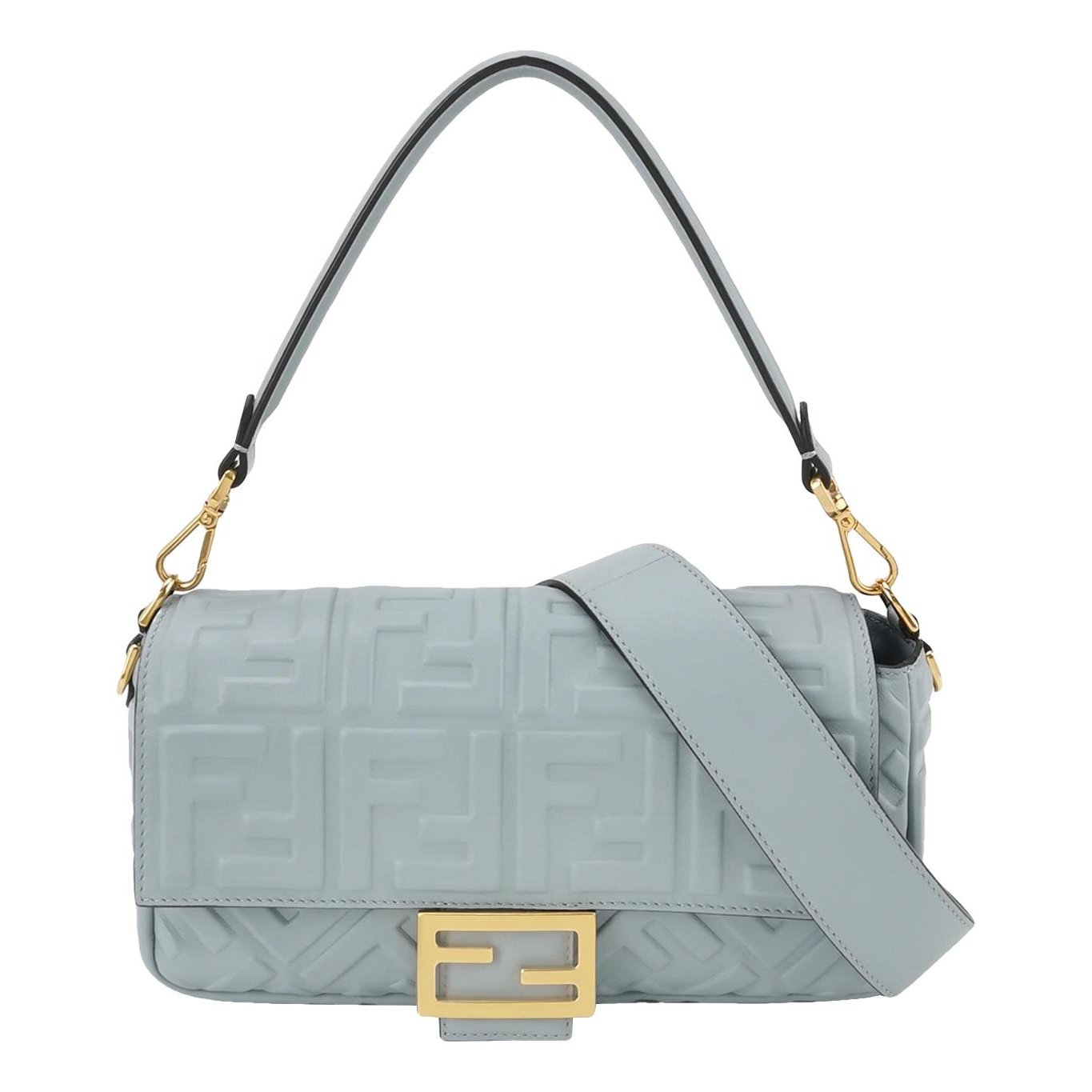Baguette Chain Midi leather handbag