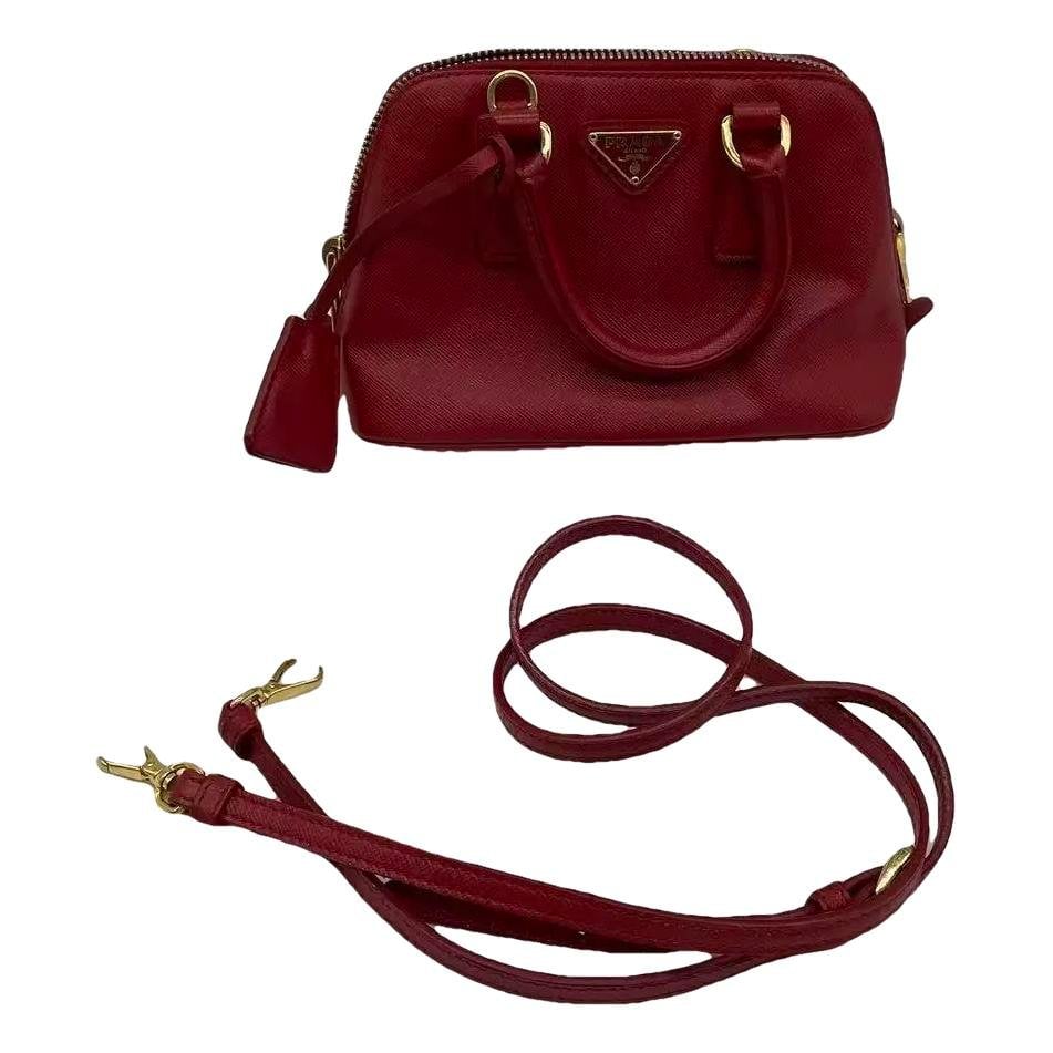 Promenade leather handbag