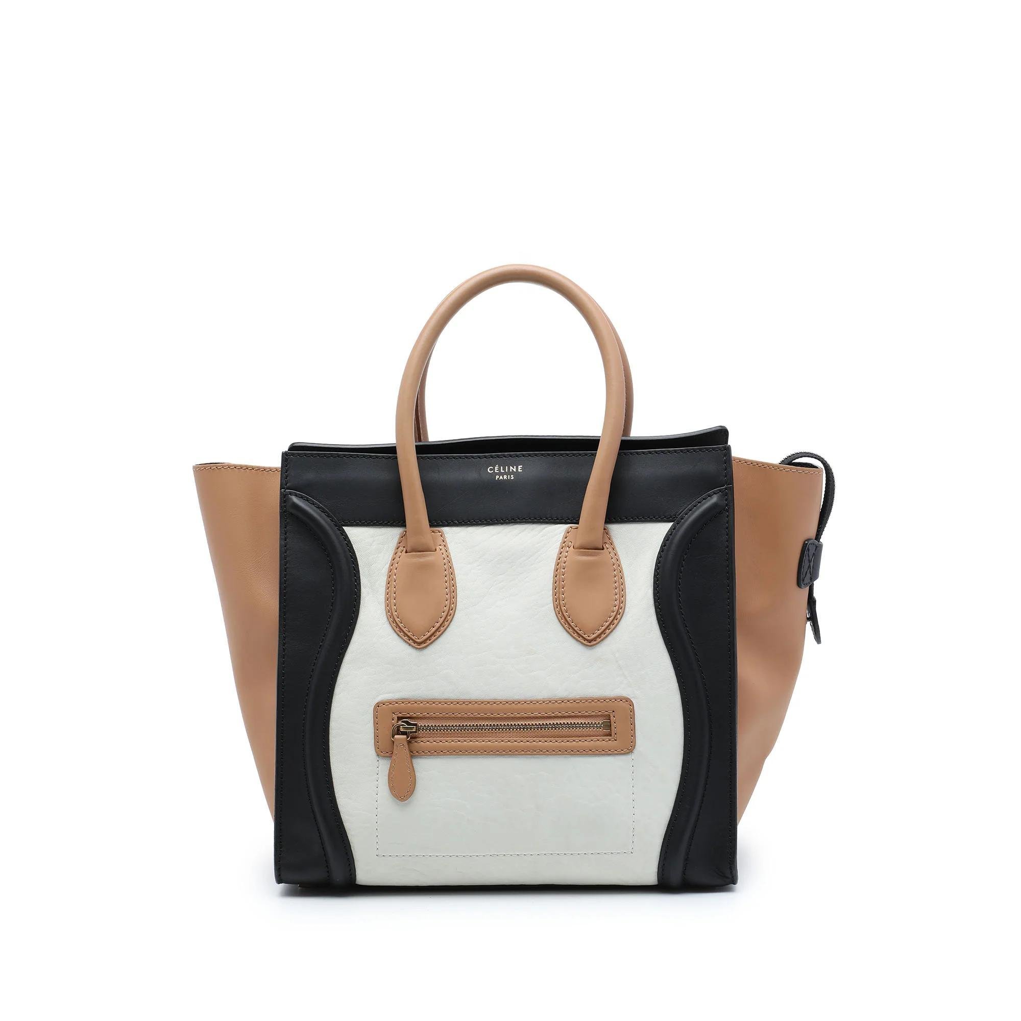 Luggage pony-style calfskin handbag
