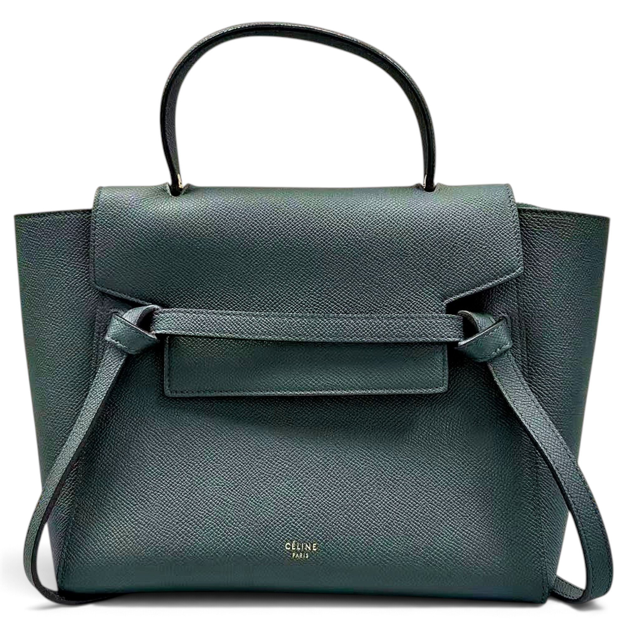 Belt leather handbag