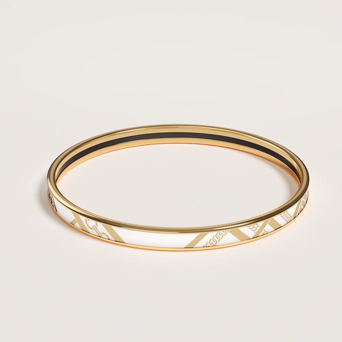 Tartan & Chaines Obliques Bangle