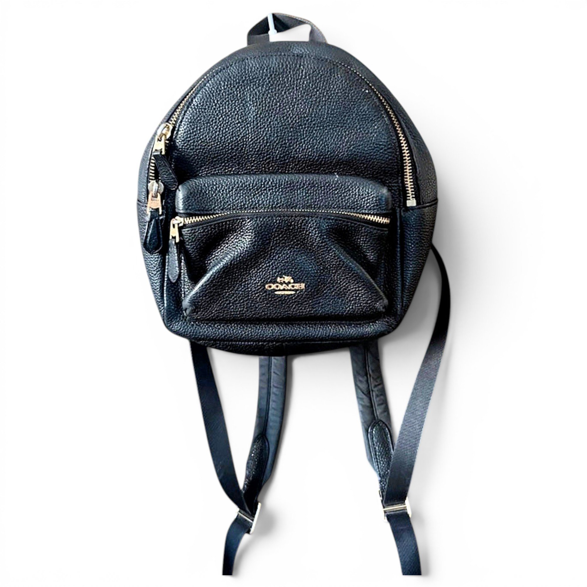 Campus leather backpack