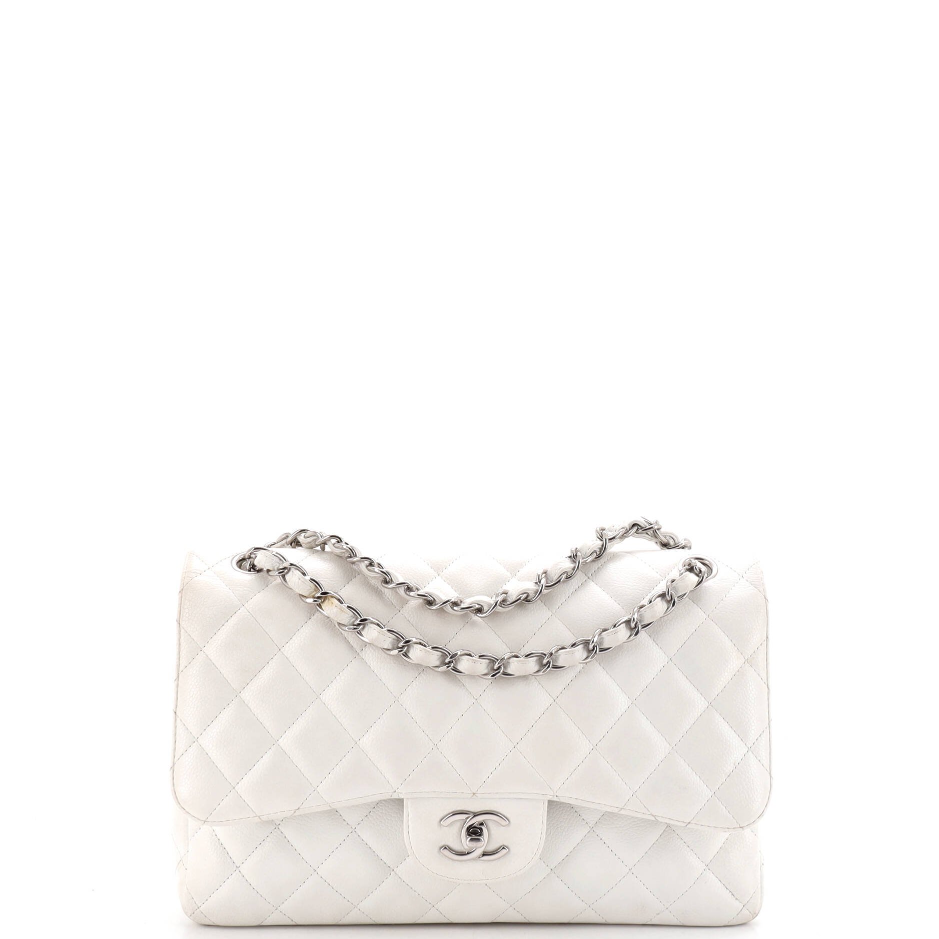 Classic Double Flap Bag Quilted Caviar Jumbo