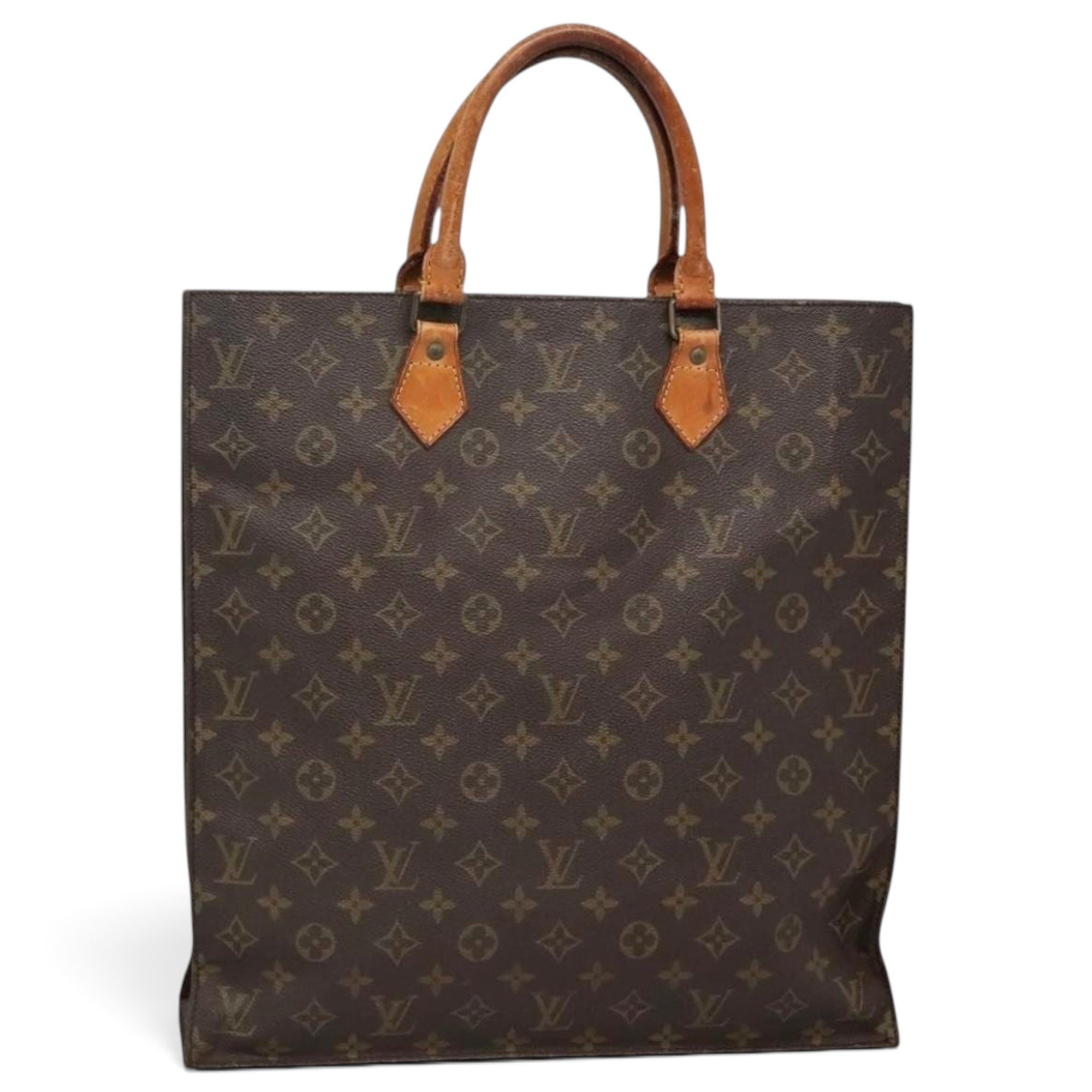 Plat leather tote