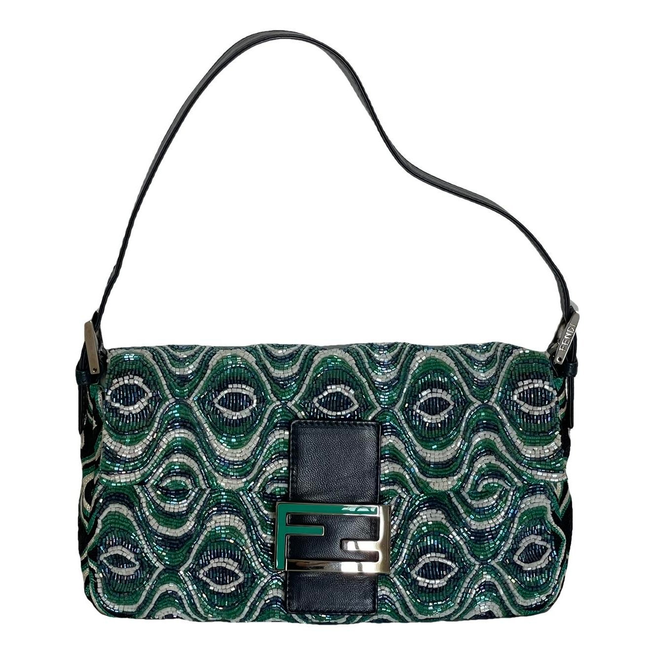 Baguette glitter handbag